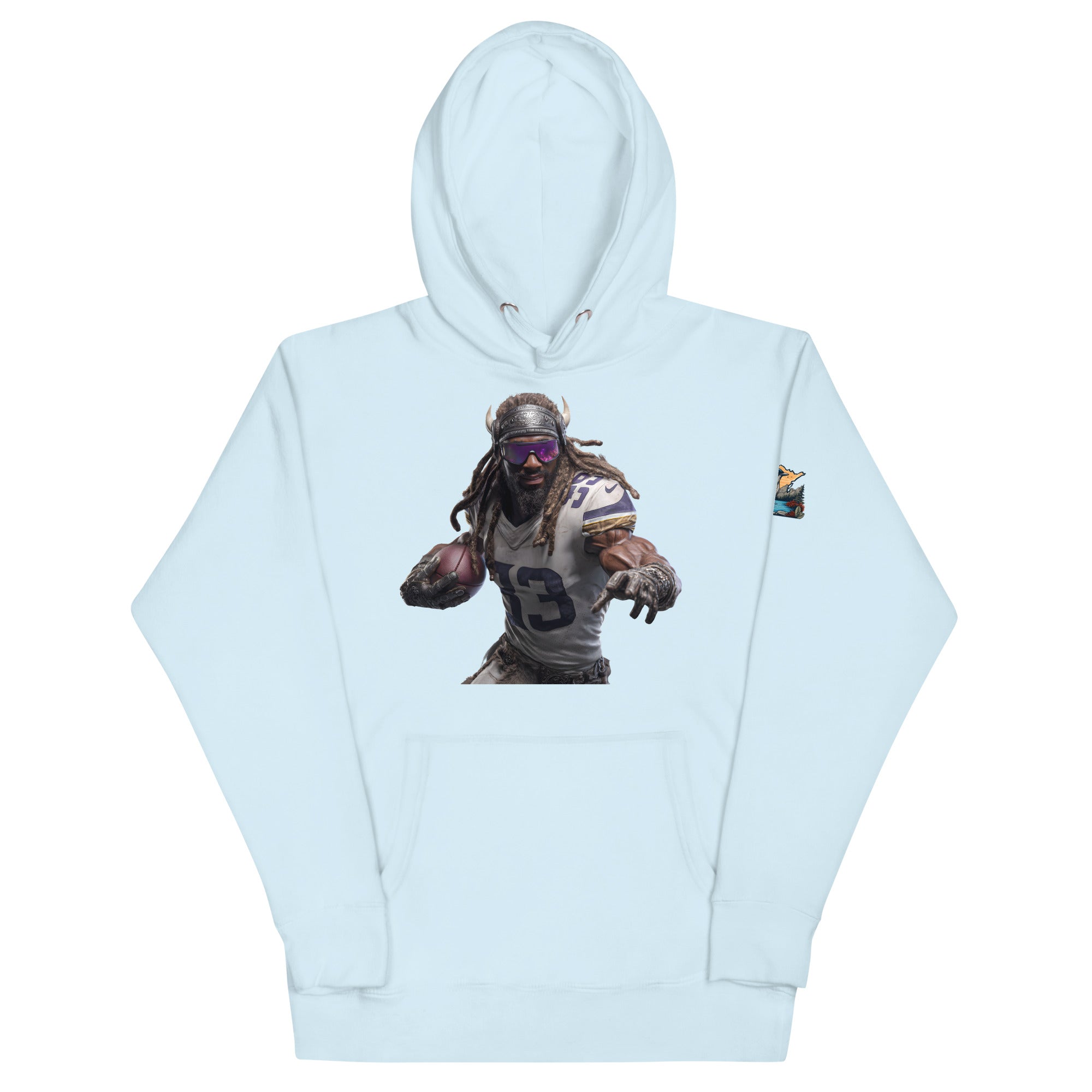 Viking 3 M Unisex Hoodie Sky Blue