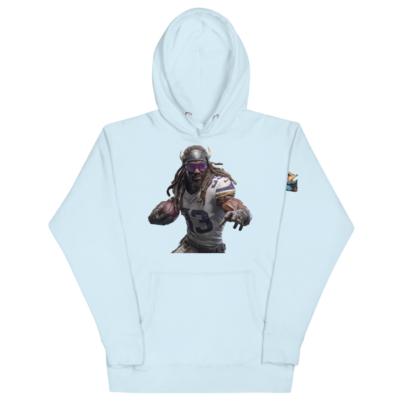 Viking 3 M Unisex Hoodie Sky Blue