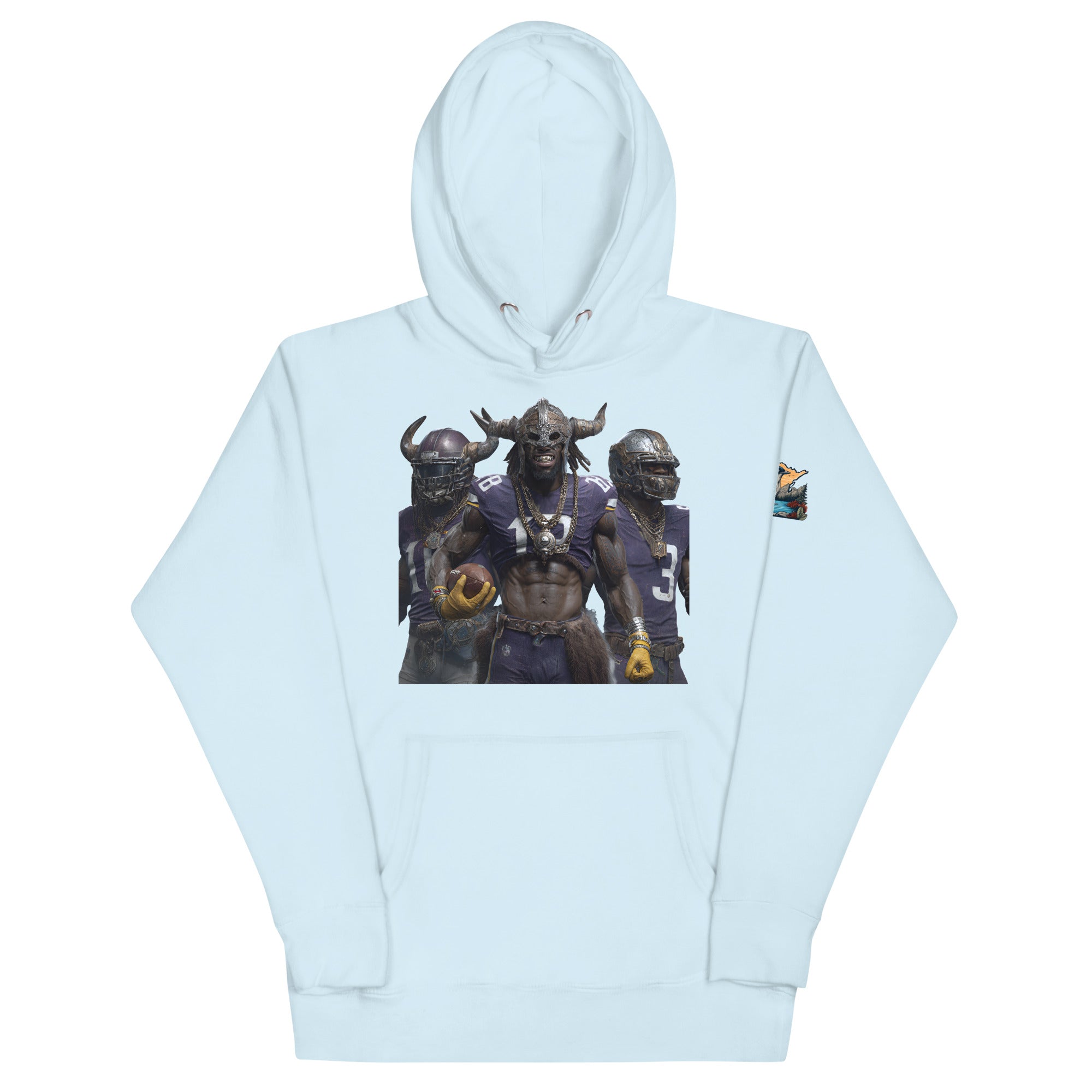 Viking 5 M Unisex Hoodie Sky Blue