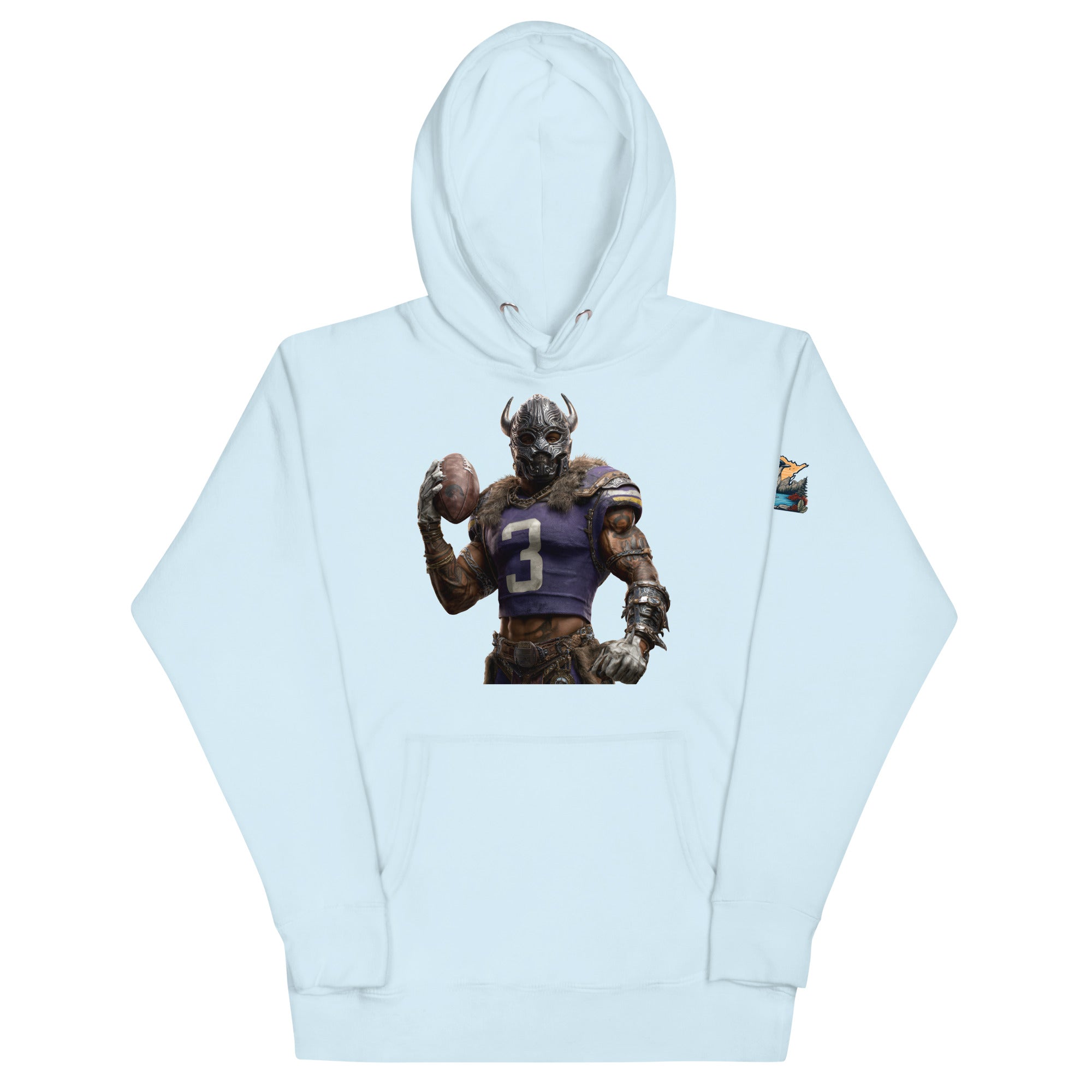 Viking 7 M Unisex Hoodie Sky Blue