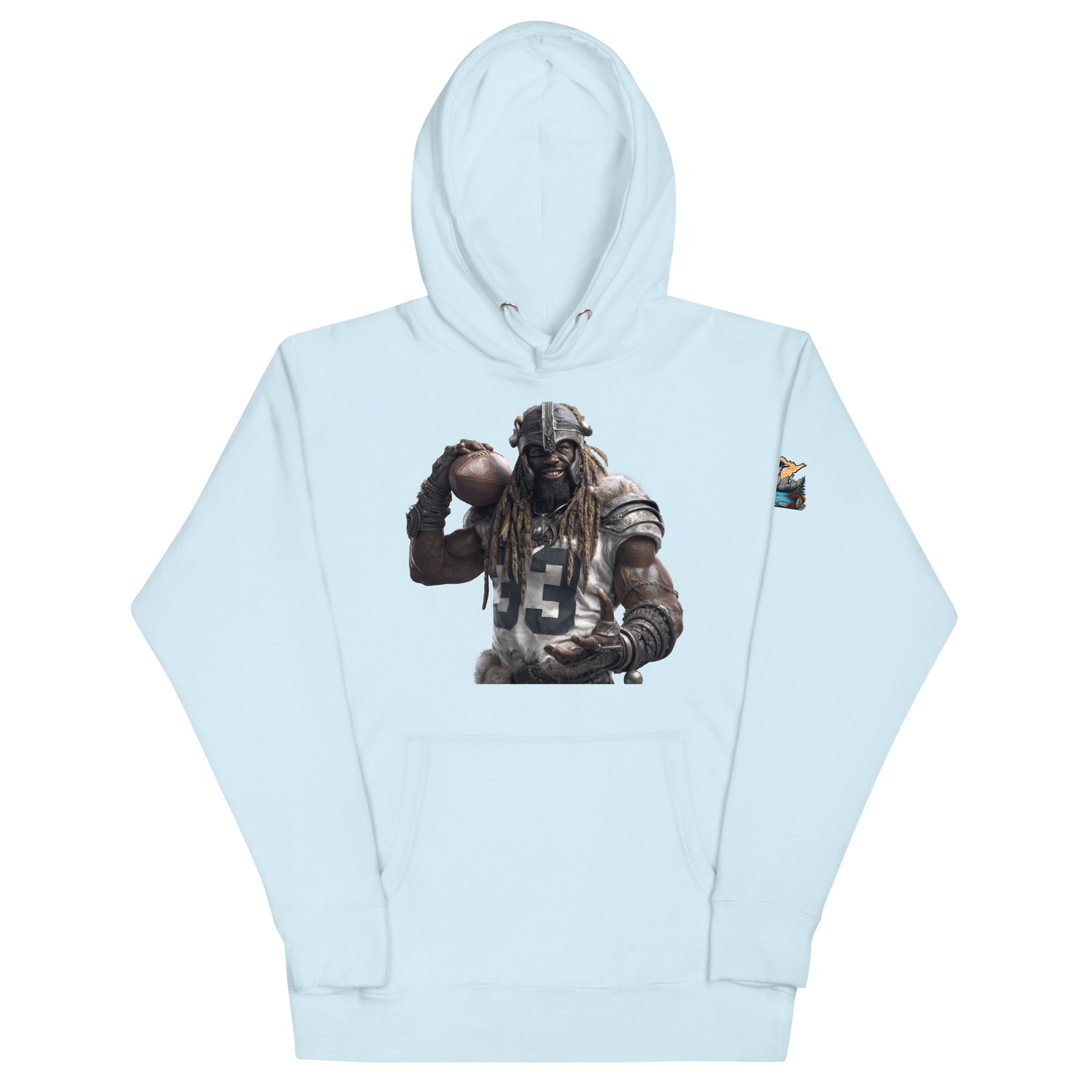 Viking 9 M Unisex Hoodie Sky Blue
