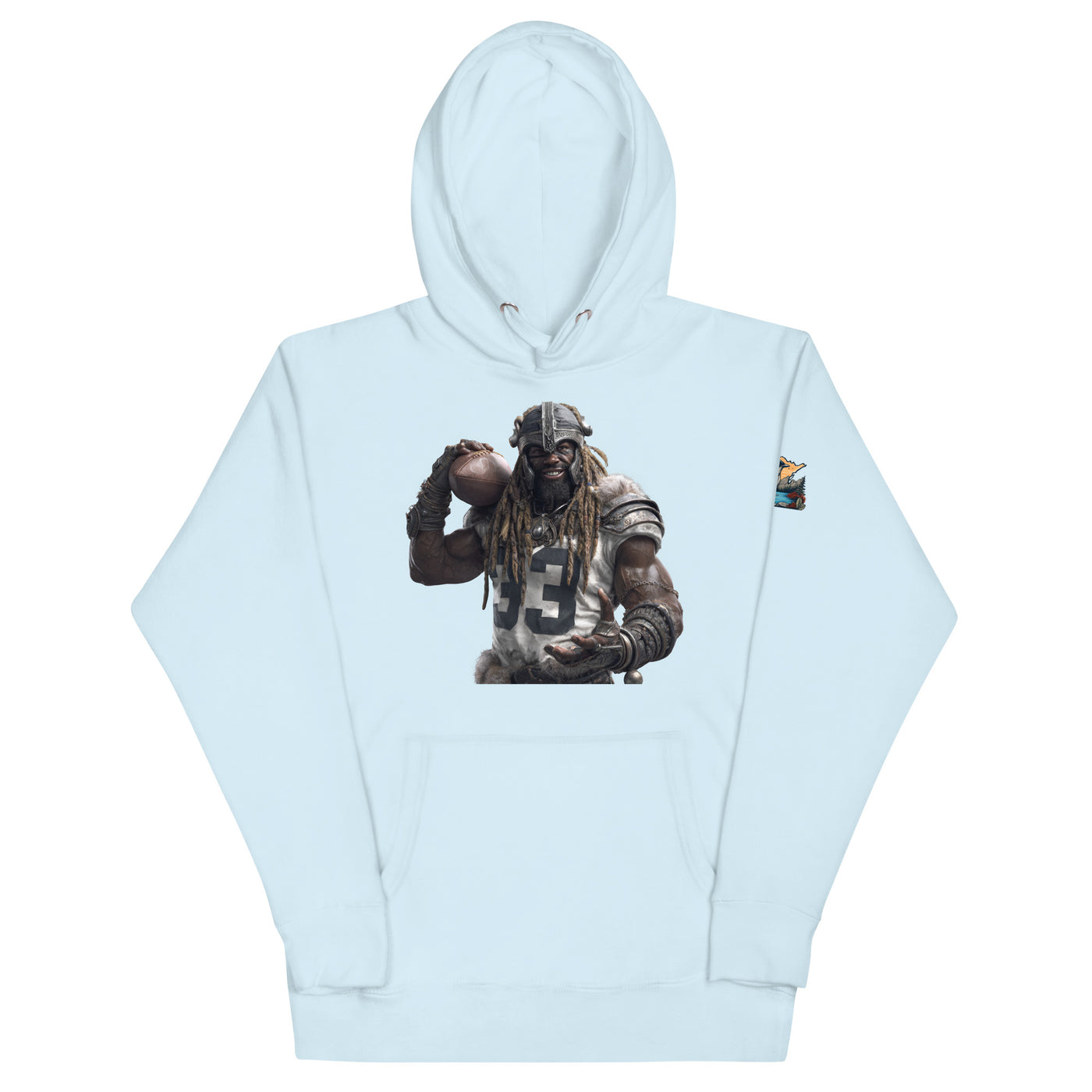 Viking 9 M Unisex Hoodie Sky Blue