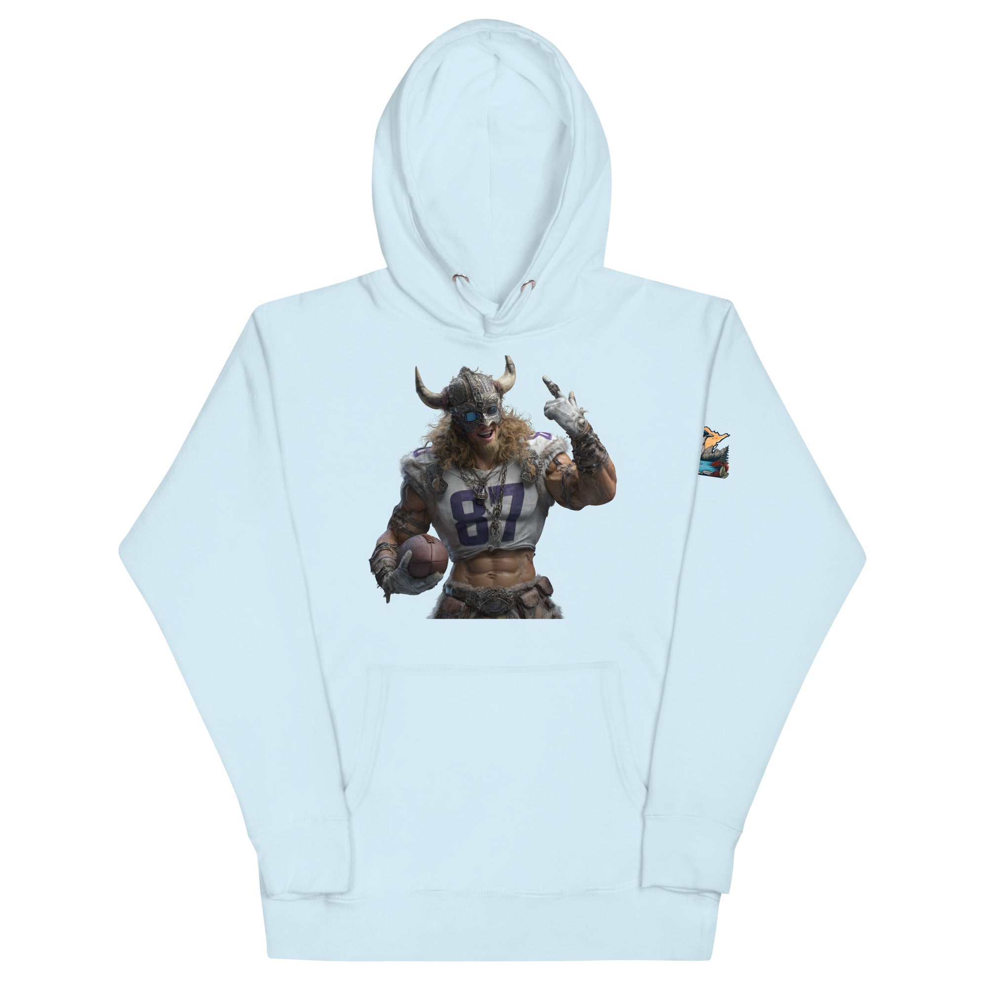 Viking 10 M Unisex Hoodie Sky Blue