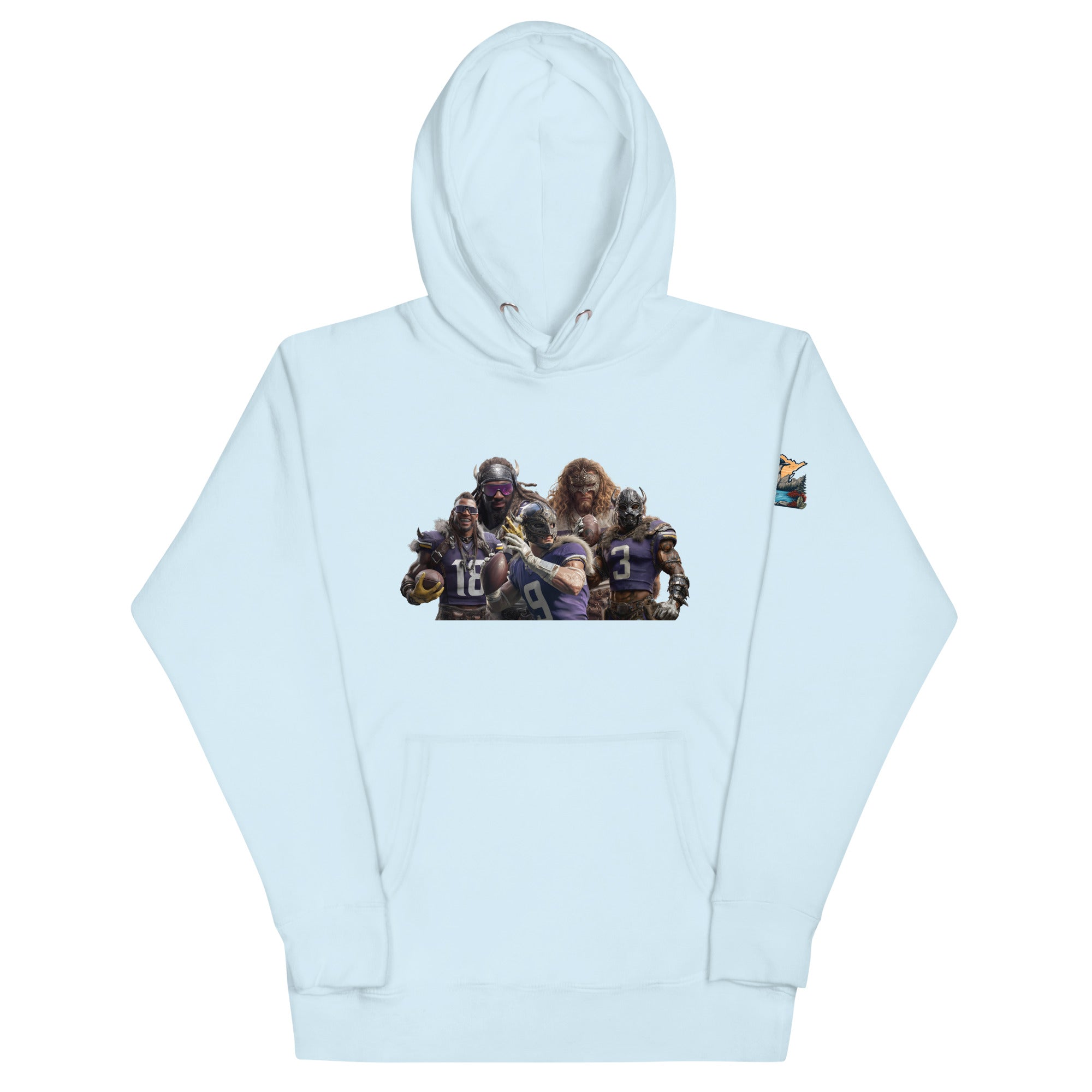 Viking 11 M Unisex Hoodie Sky Blue
