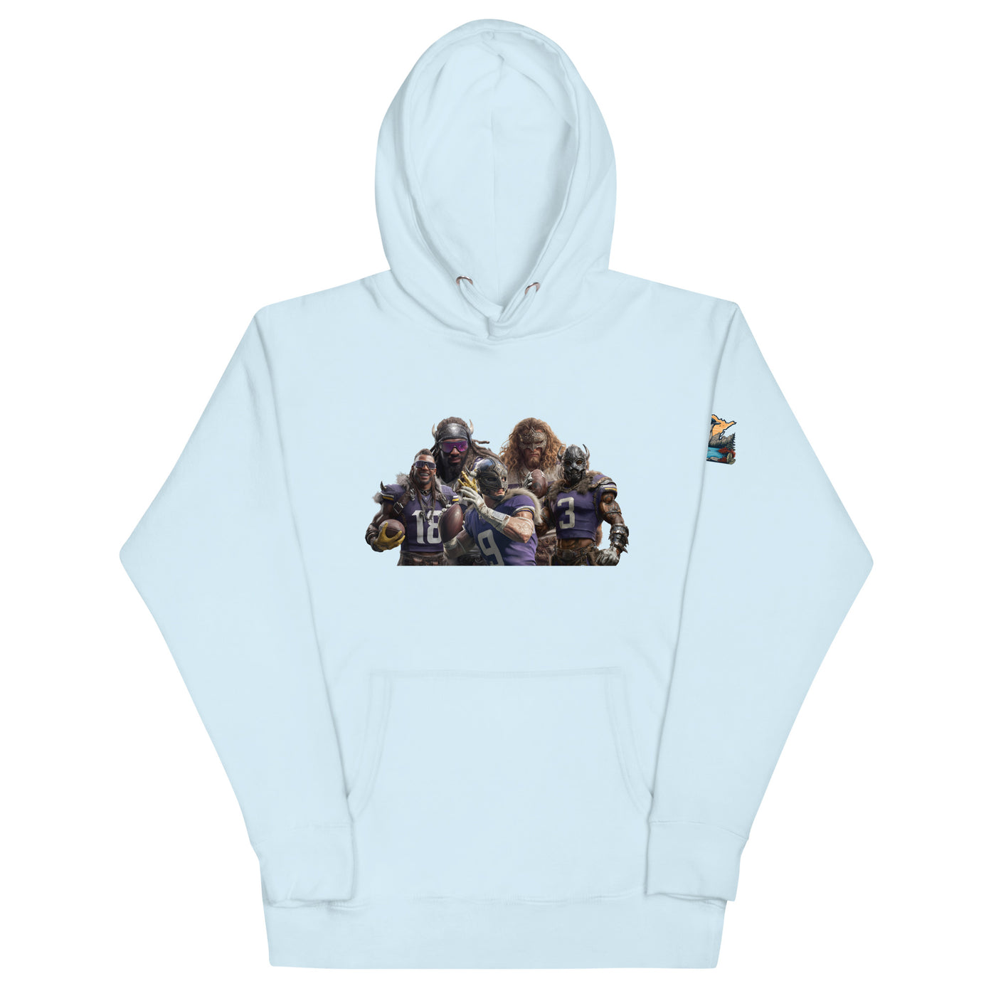 Viking 11 M Unisex Hoodie Sky Blue