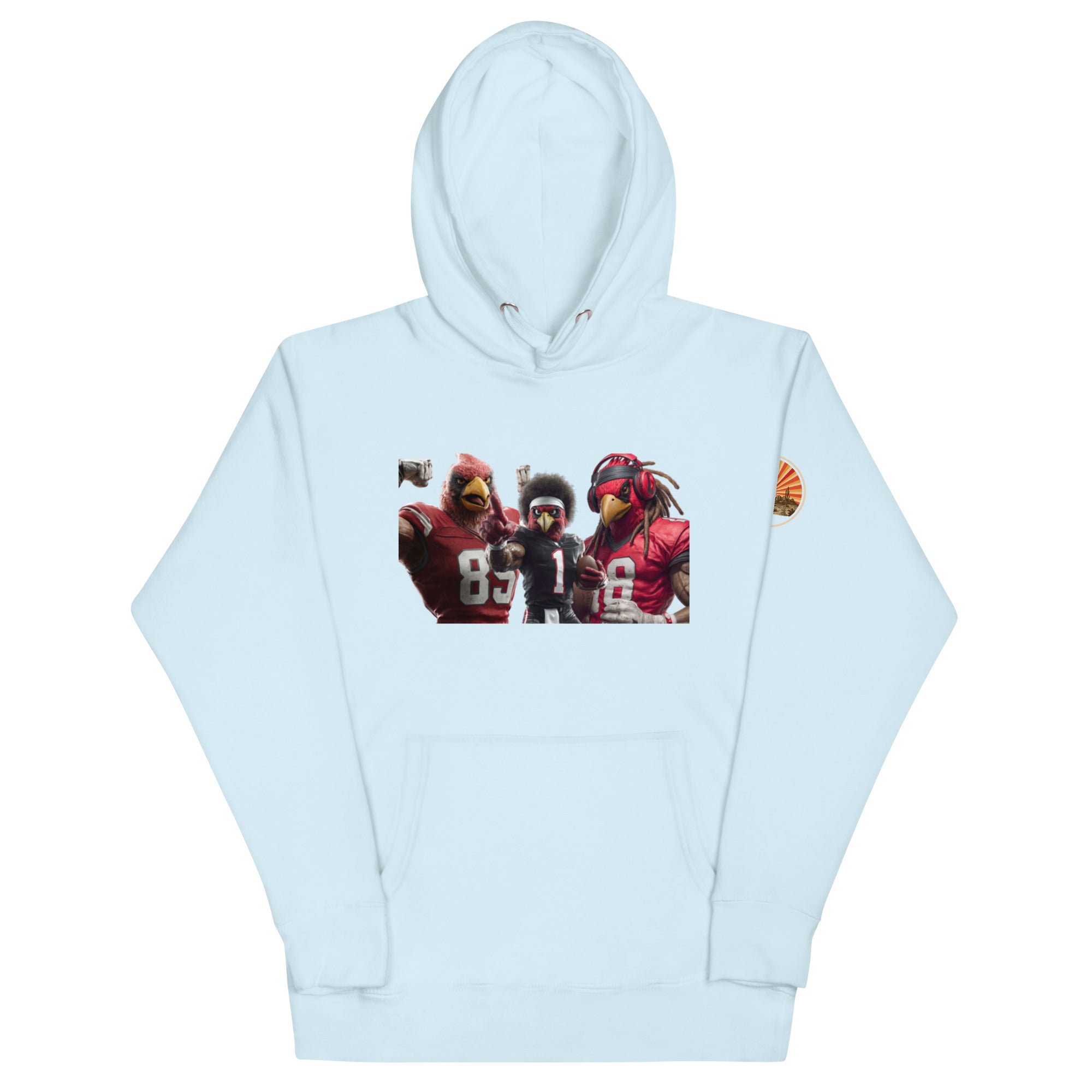 Cardinal 13 M Unisex Hoodie Sky Blue