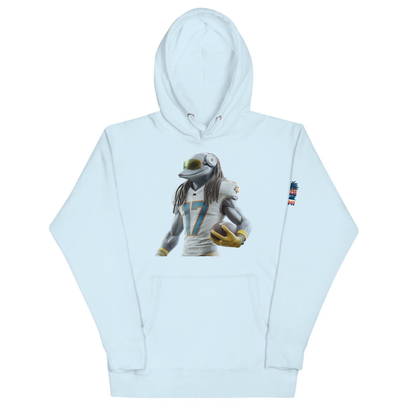 Dolphin 5 M Unisex Hoodie Sky Blue