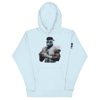 Dolphin 7 M Unisex Hoodie Sky Blue