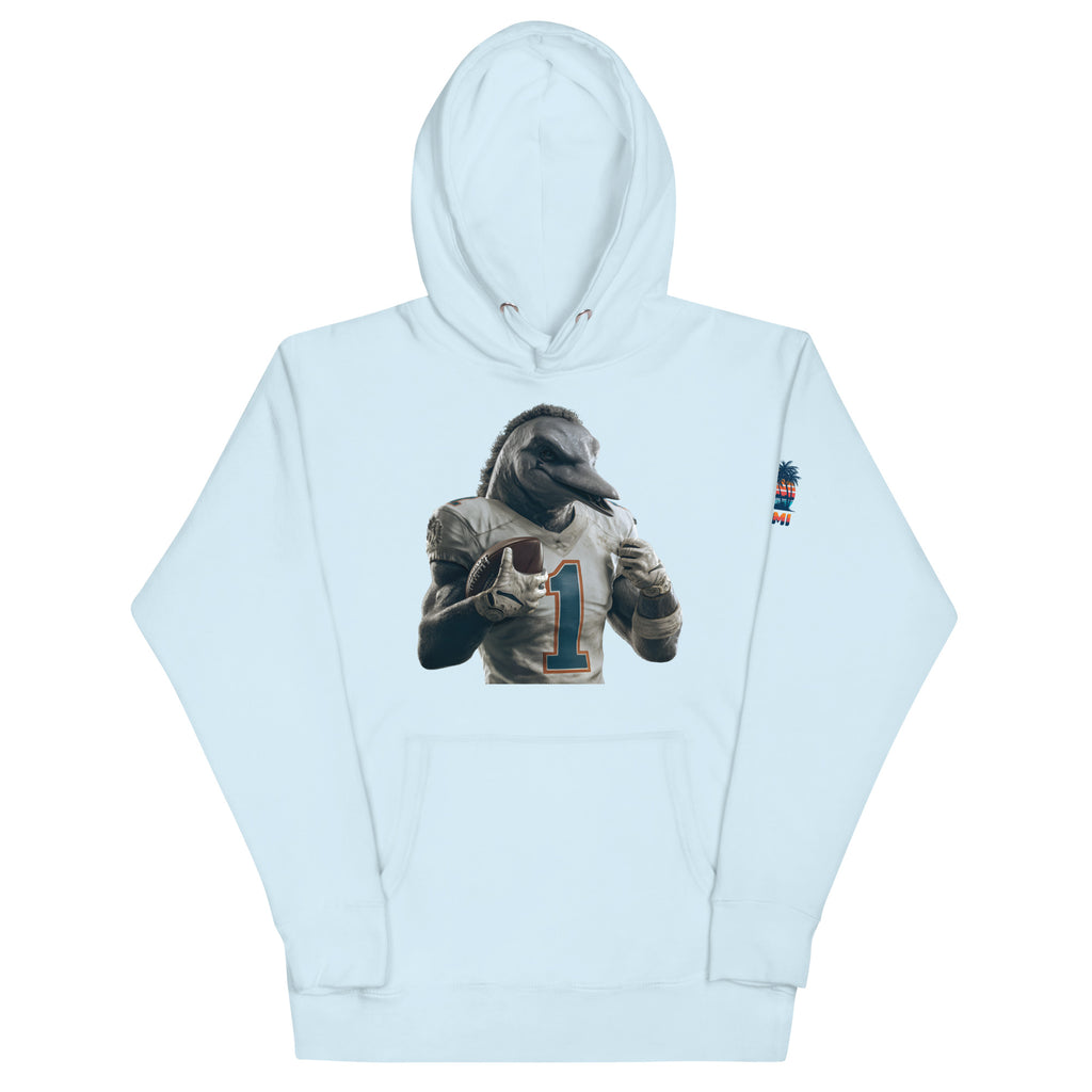 Dolphin 8 M Unisex Hoodie Sky Blue
