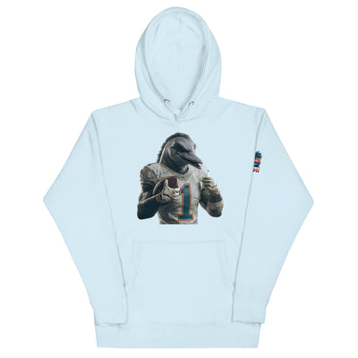 Dolphin 8 M Unisex Hoodie Sky Blue