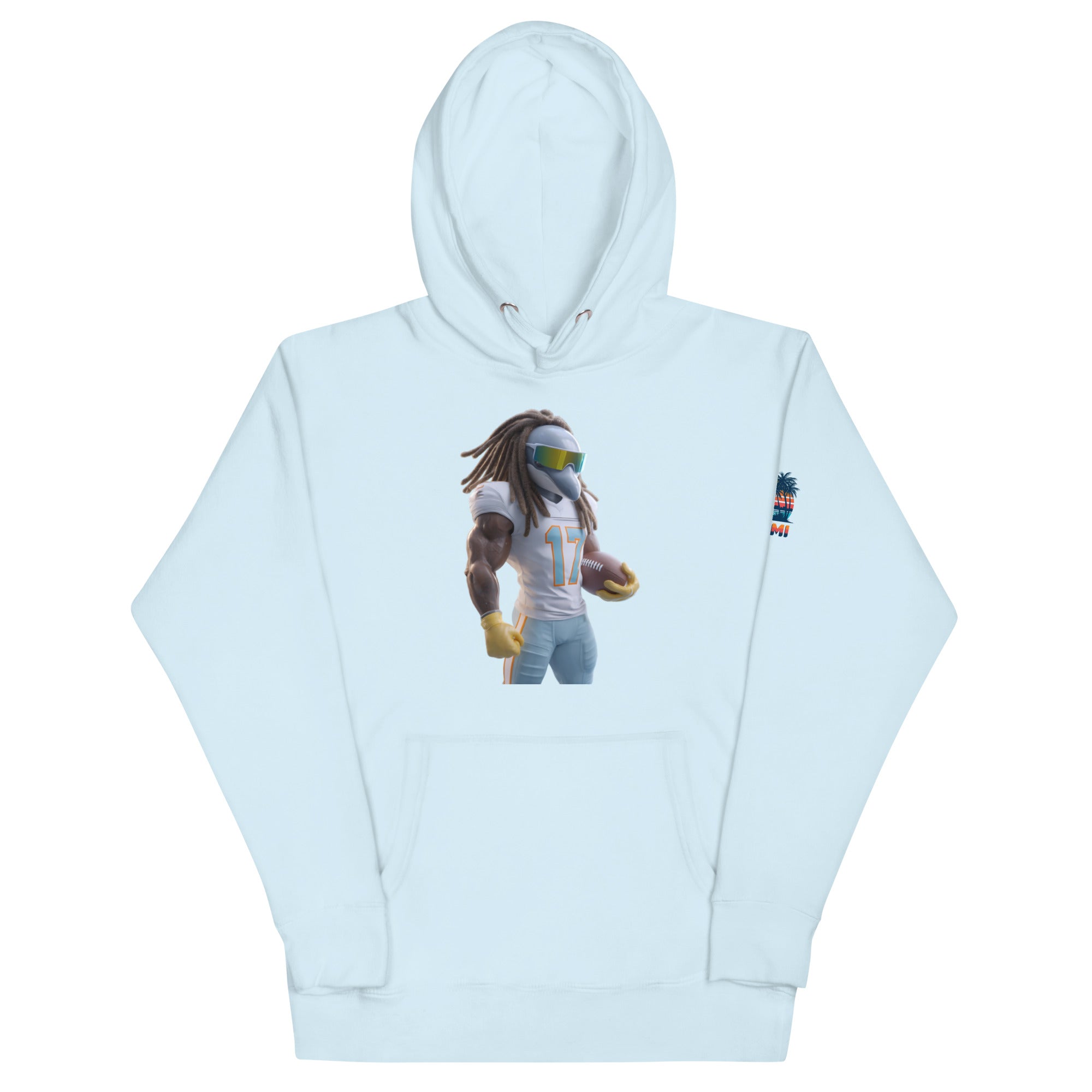 Dolphin 11 M Unisex Hoodie Sky Blue