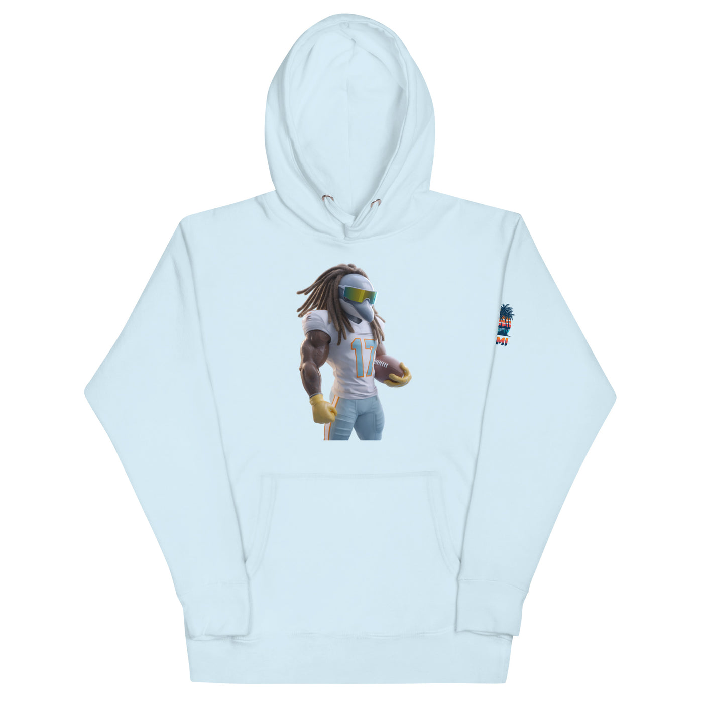 Dolphin 11 M Unisex Hoodie Sky Blue