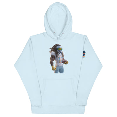 Dolphin 11 M Unisex Hoodie Sky Blue