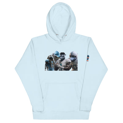 Dolphin 12 M Unisex Hoodie Sky Blue