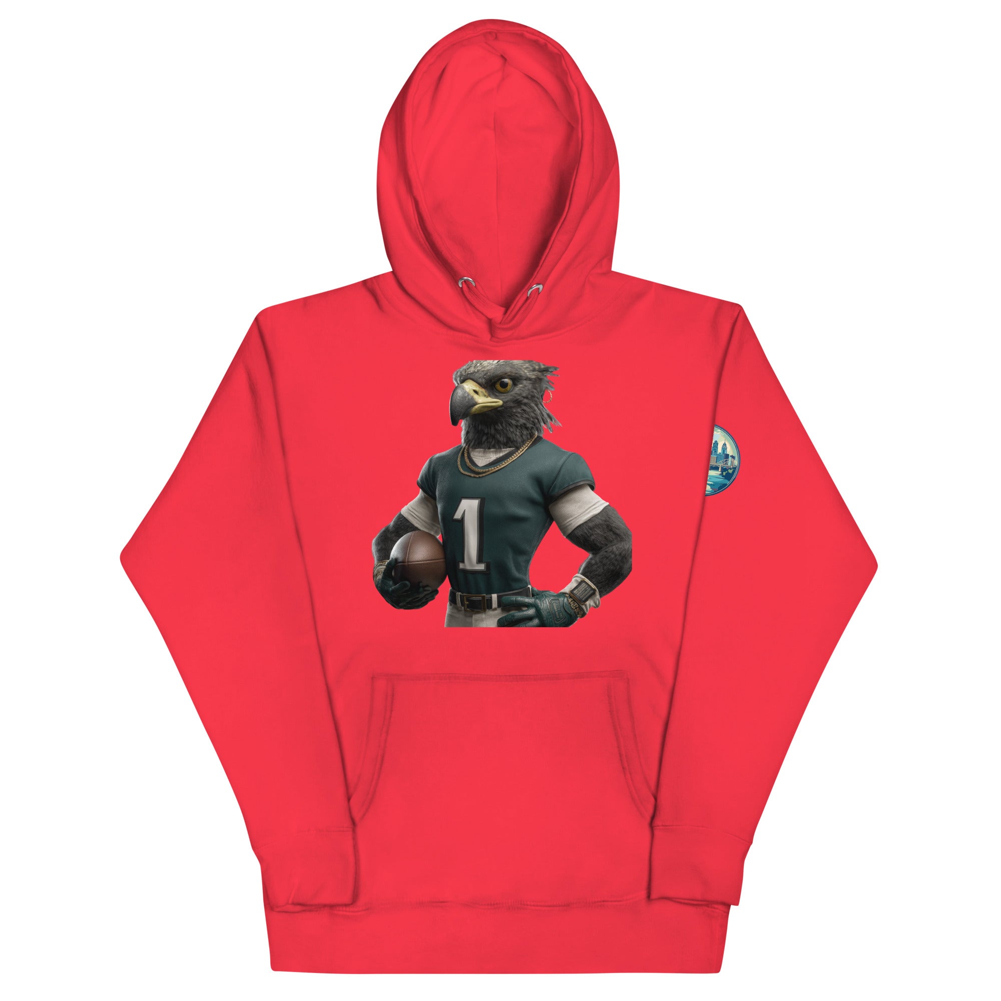 Eagle 4 Men Unisex Hoodie Team Red
