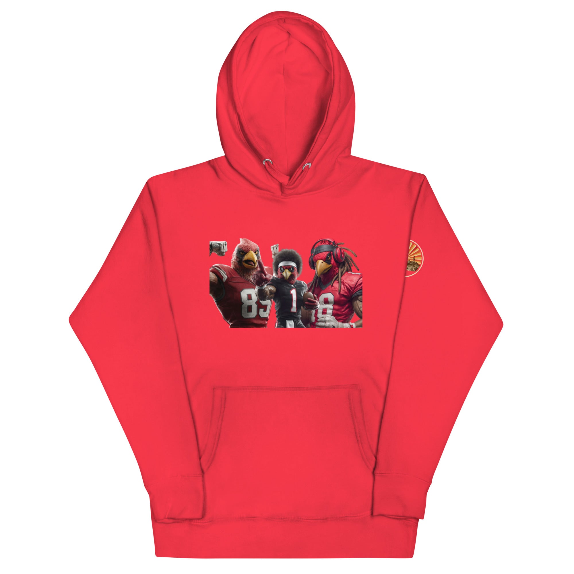 Cardinal 13 M Unisex Hoodie Team Red