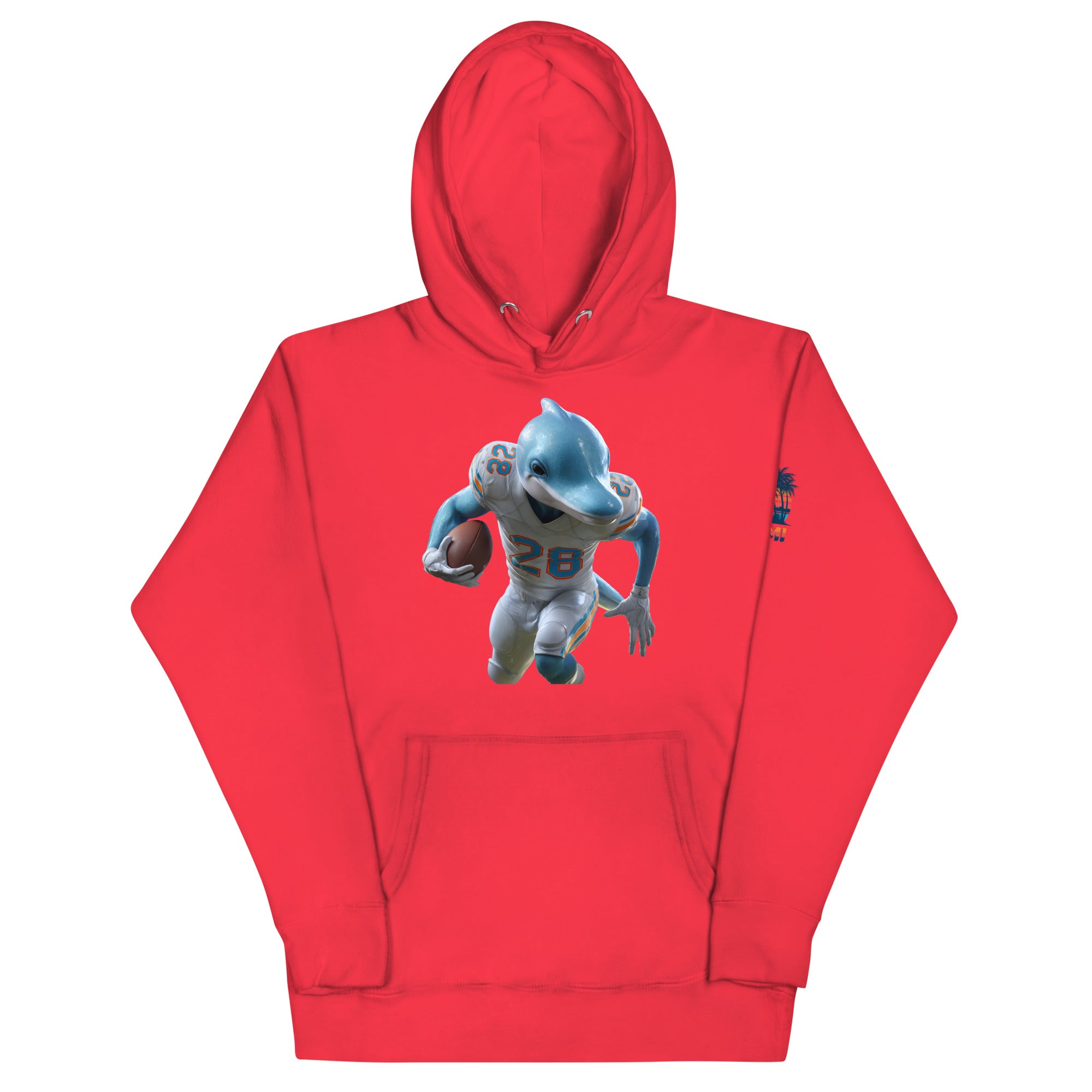 Dolphin 3 M Unisex Hoodie Team Red