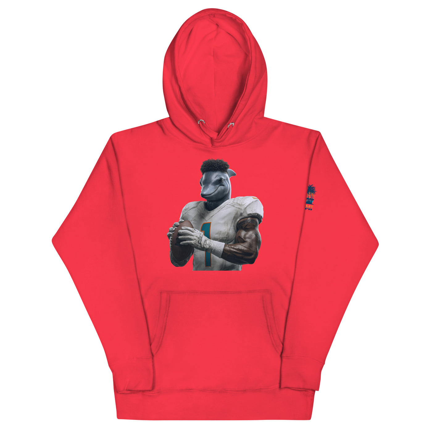 Dolphin 7 M Unisex Hoodie Team Red