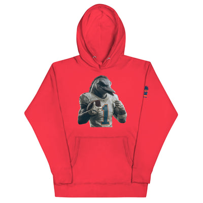Dolphin 8 M Unisex Hoodie Team Red