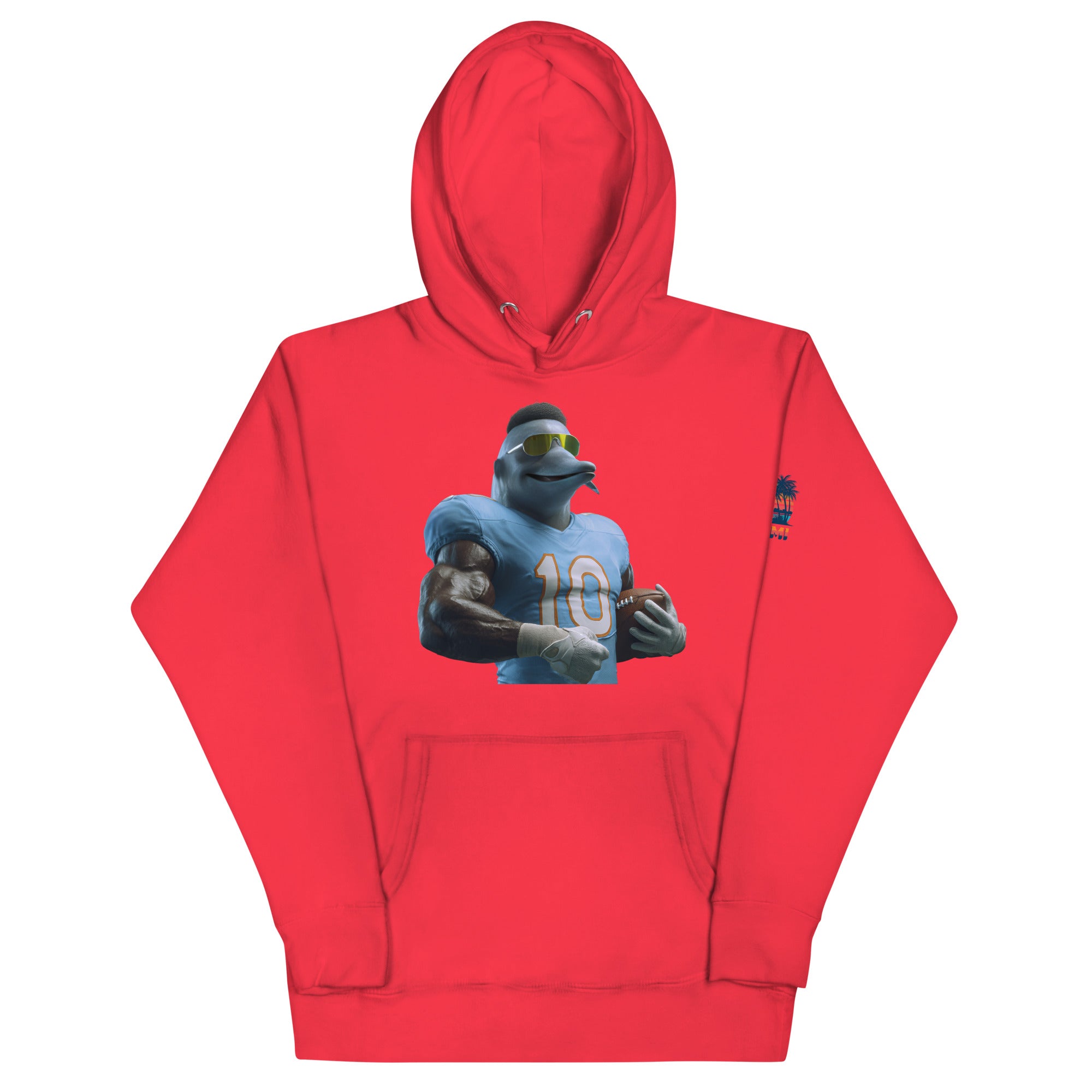 Dolphin 9 M Unisex Hoodie Team Red