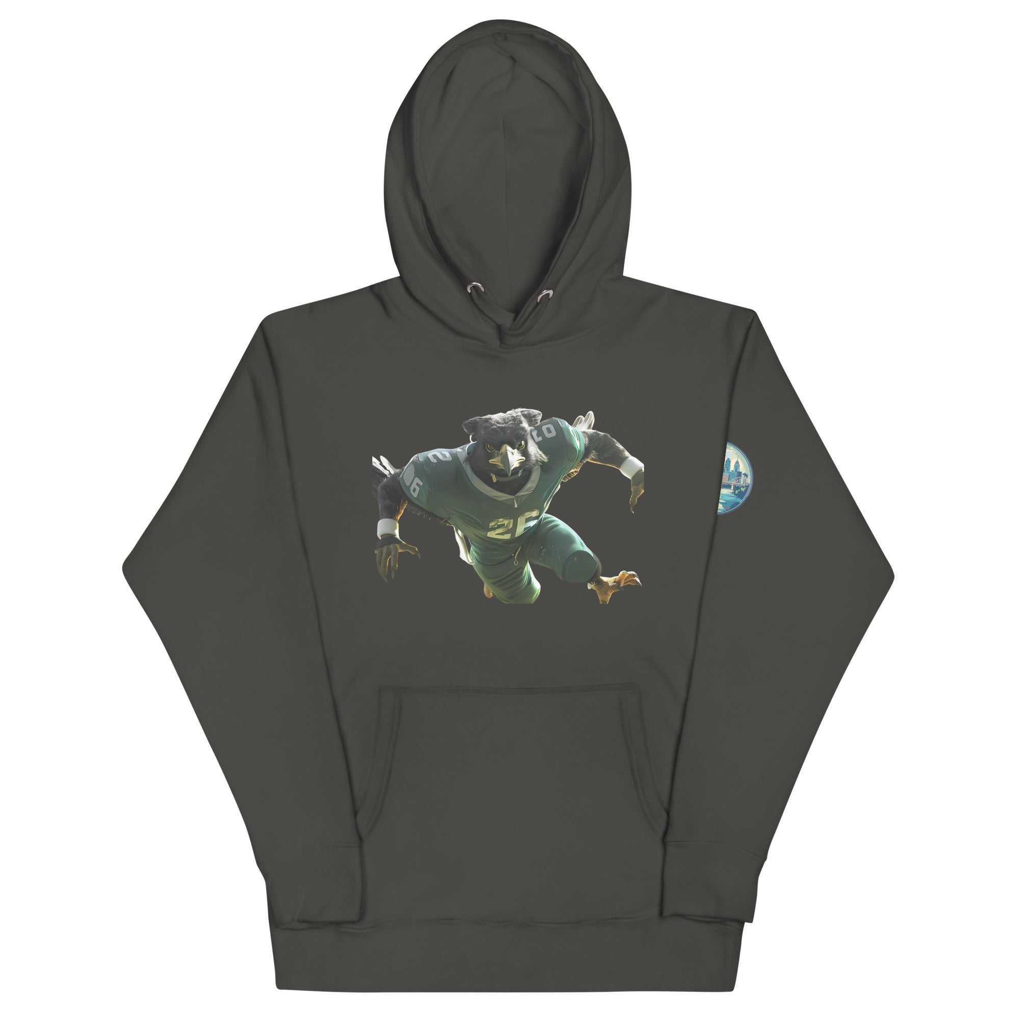 Eagle 3 Men Unisex Hoodie Vintage Black