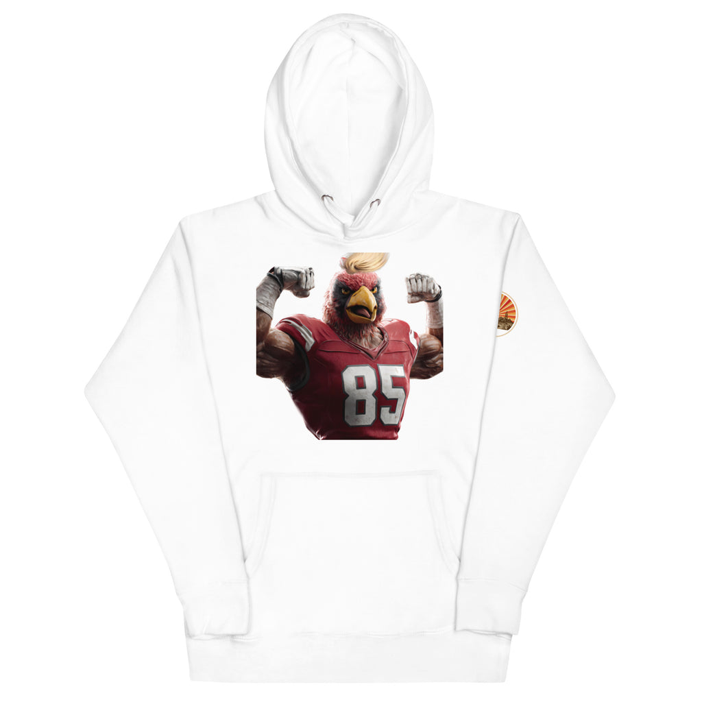 Cardinal 9 Men Unisex Hoodie White
