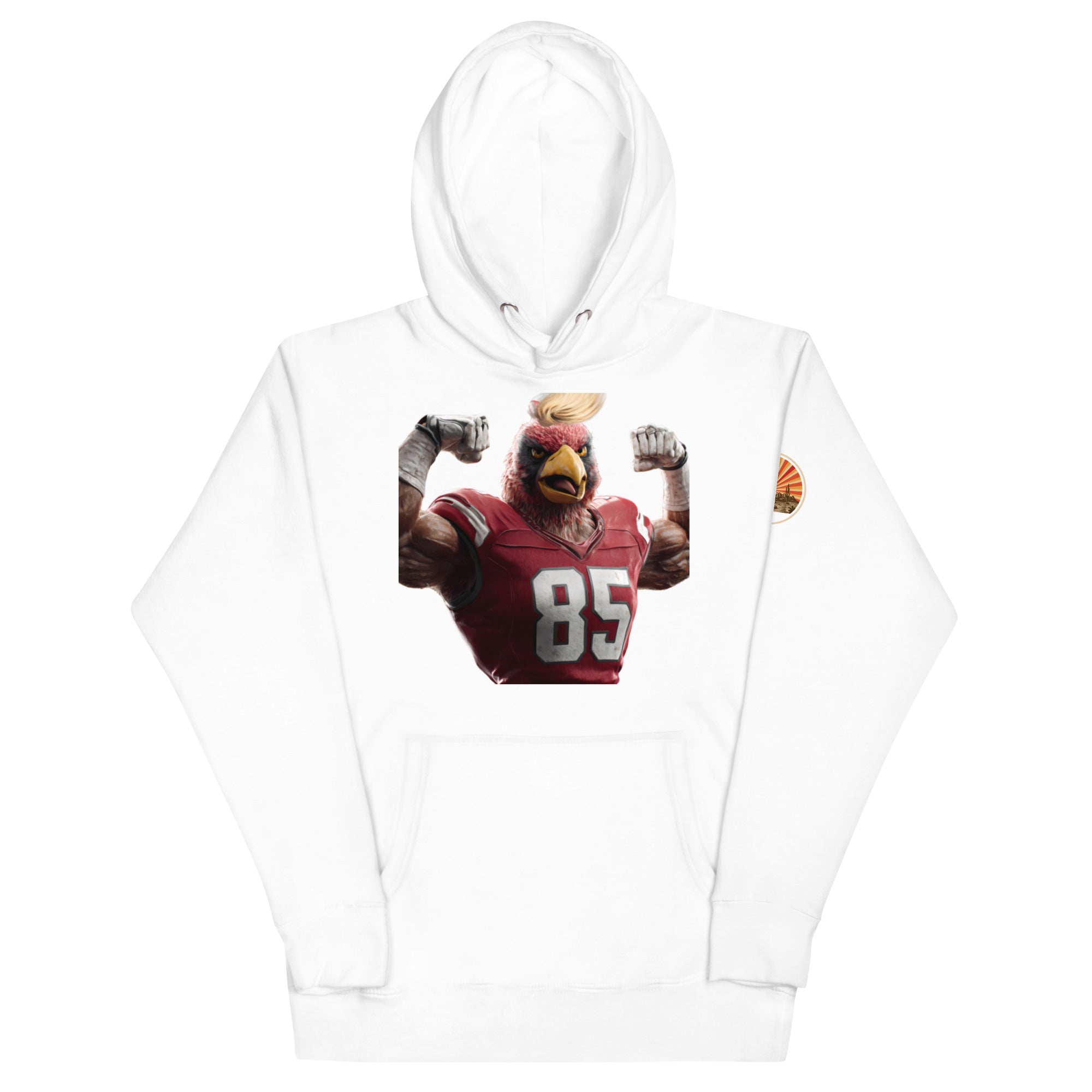 Cardinal 9 Men Unisex Hoodie White
