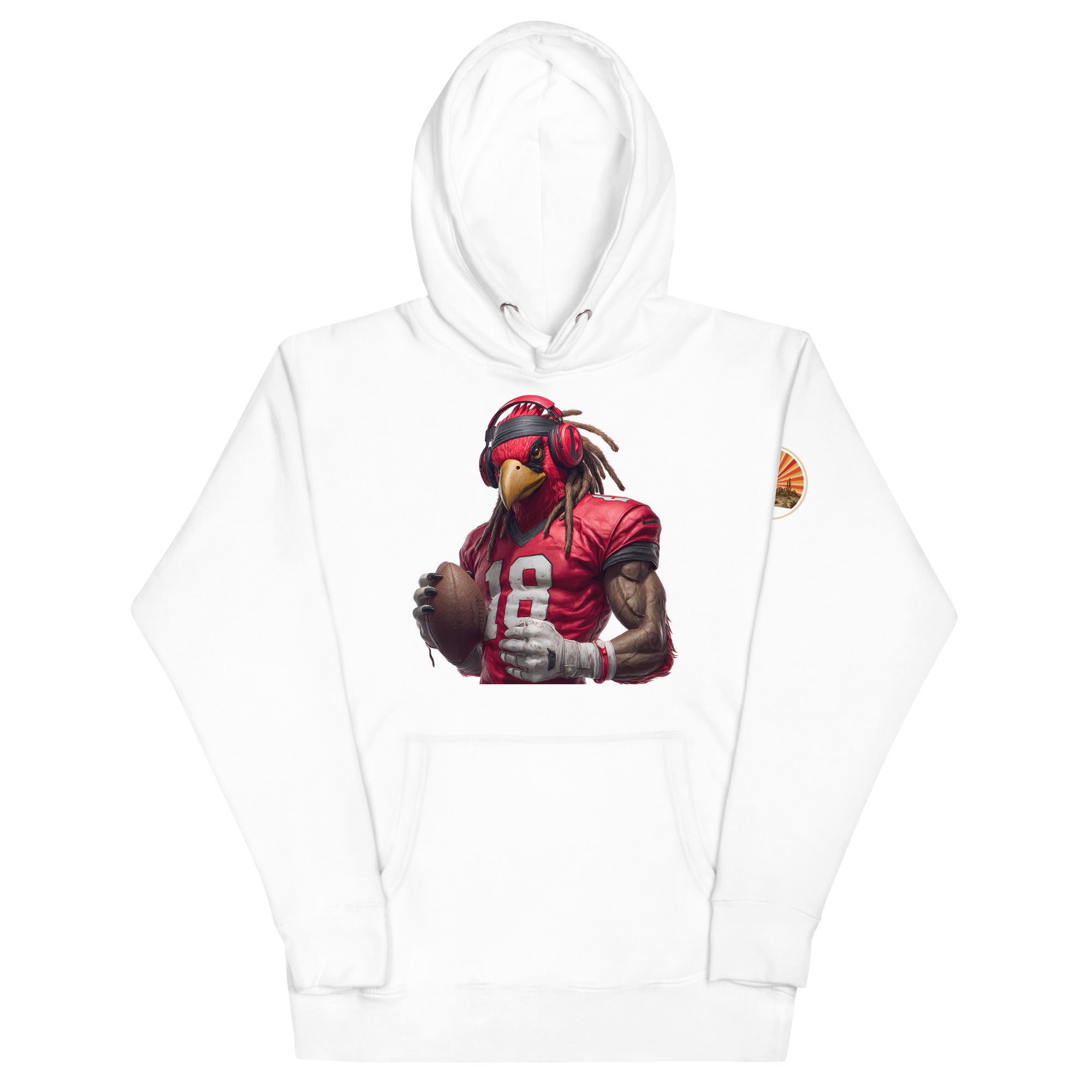Cardinal 4 Men Unisex Hoodie White