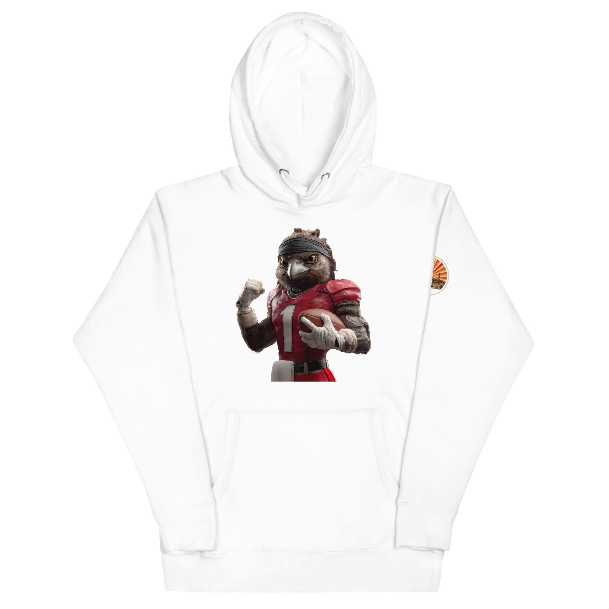 Cardinal 2 Men Unisex Hoodie White