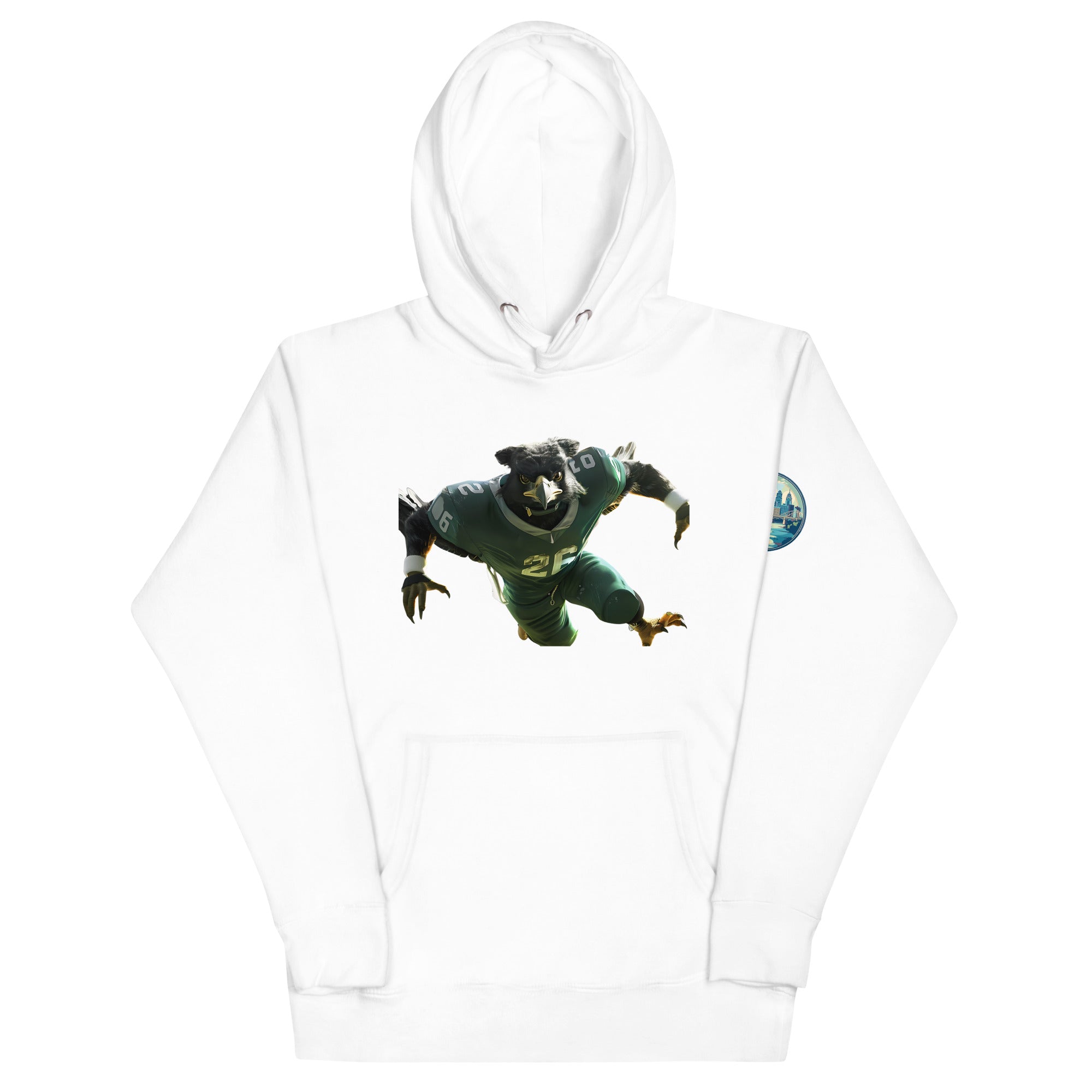 Eagle 3 Men Unisex Hoodie White