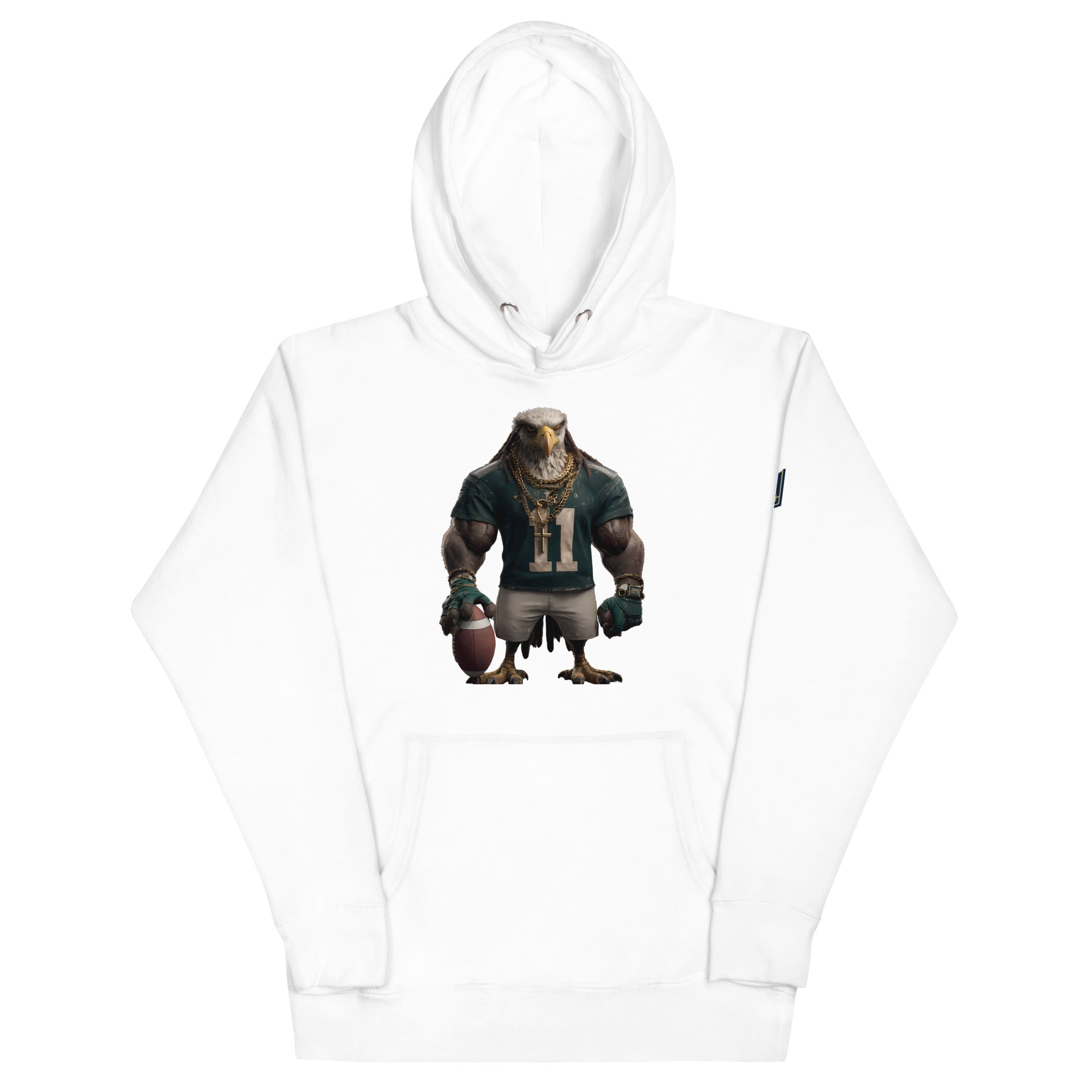 Eagle 8 m Unisex Hoodie White