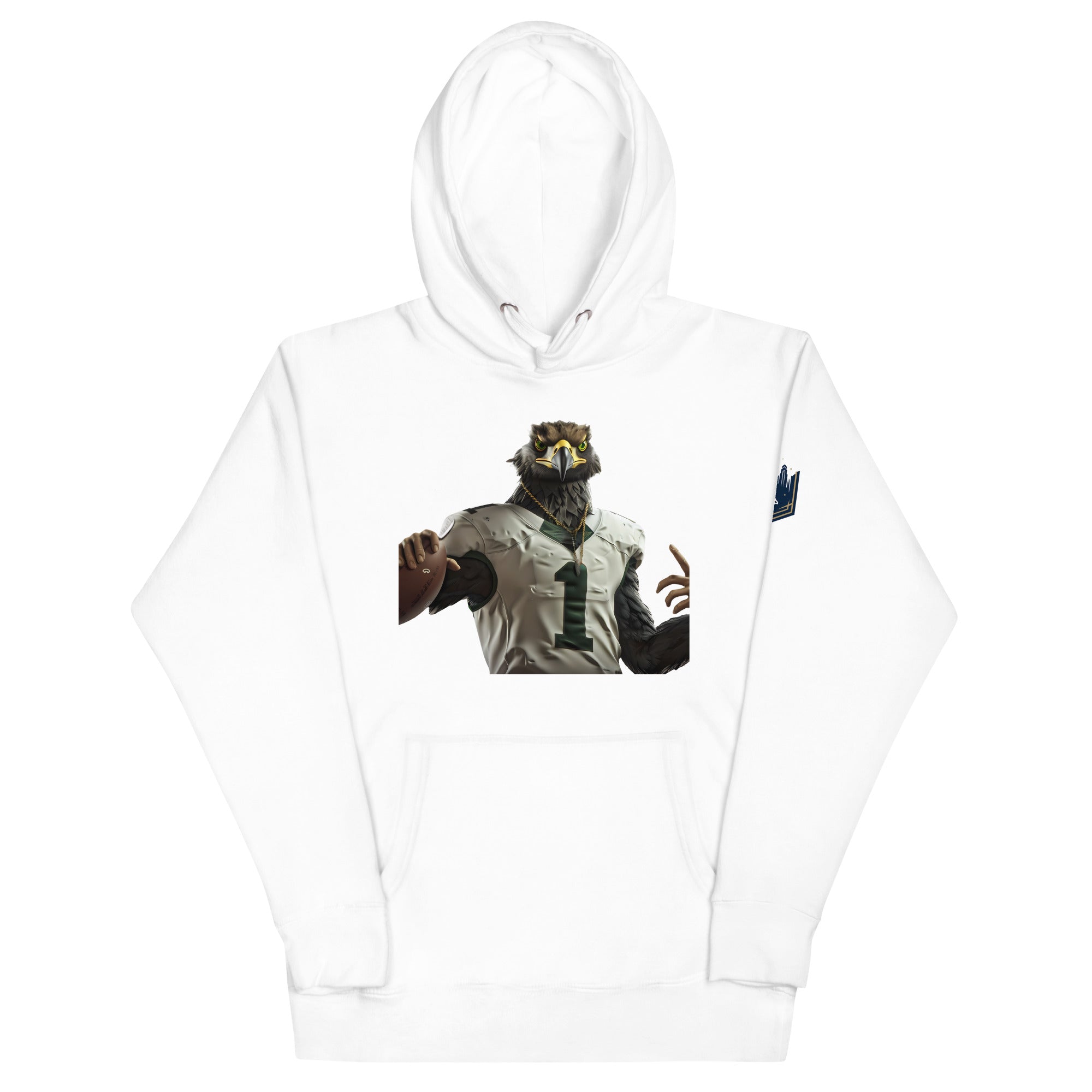 Eagle 12 M Unisex Hoodie White