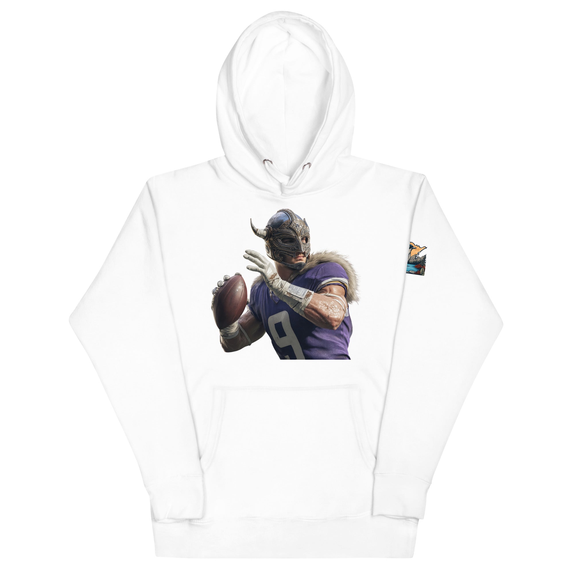 Viking 1 M Unisex Hoodie White