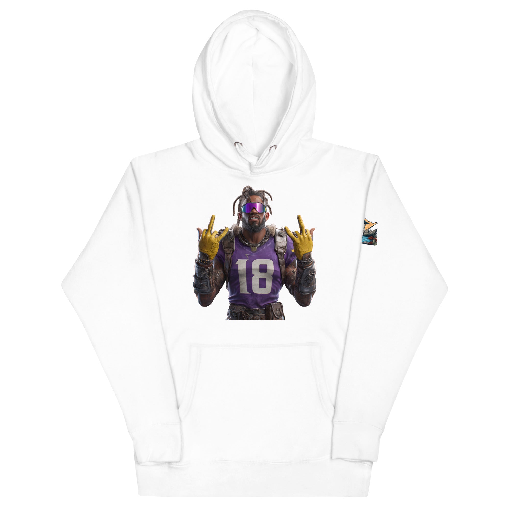 Viking 4 M Unisex Hoodie White