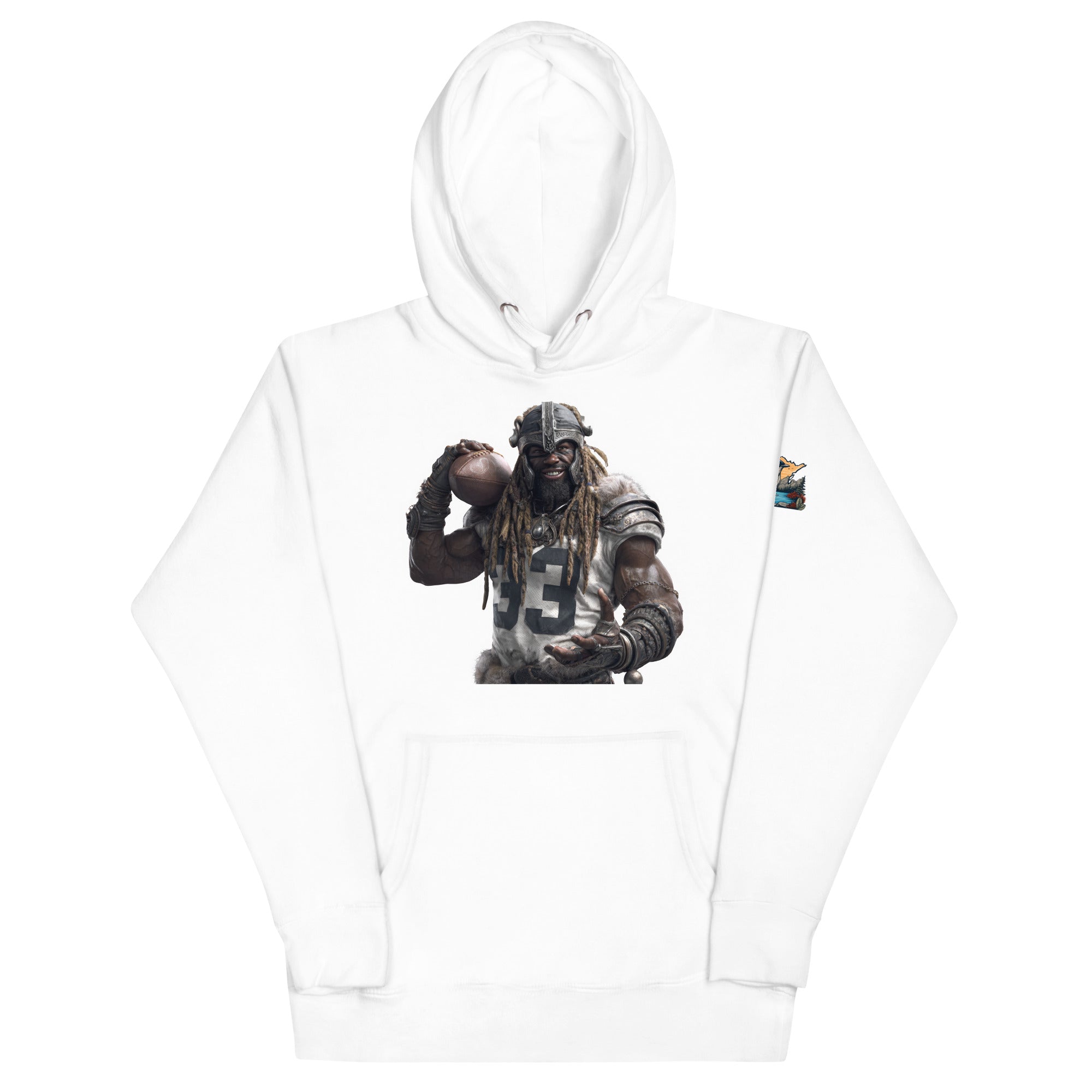Viking 9 M Unisex Hoodie White