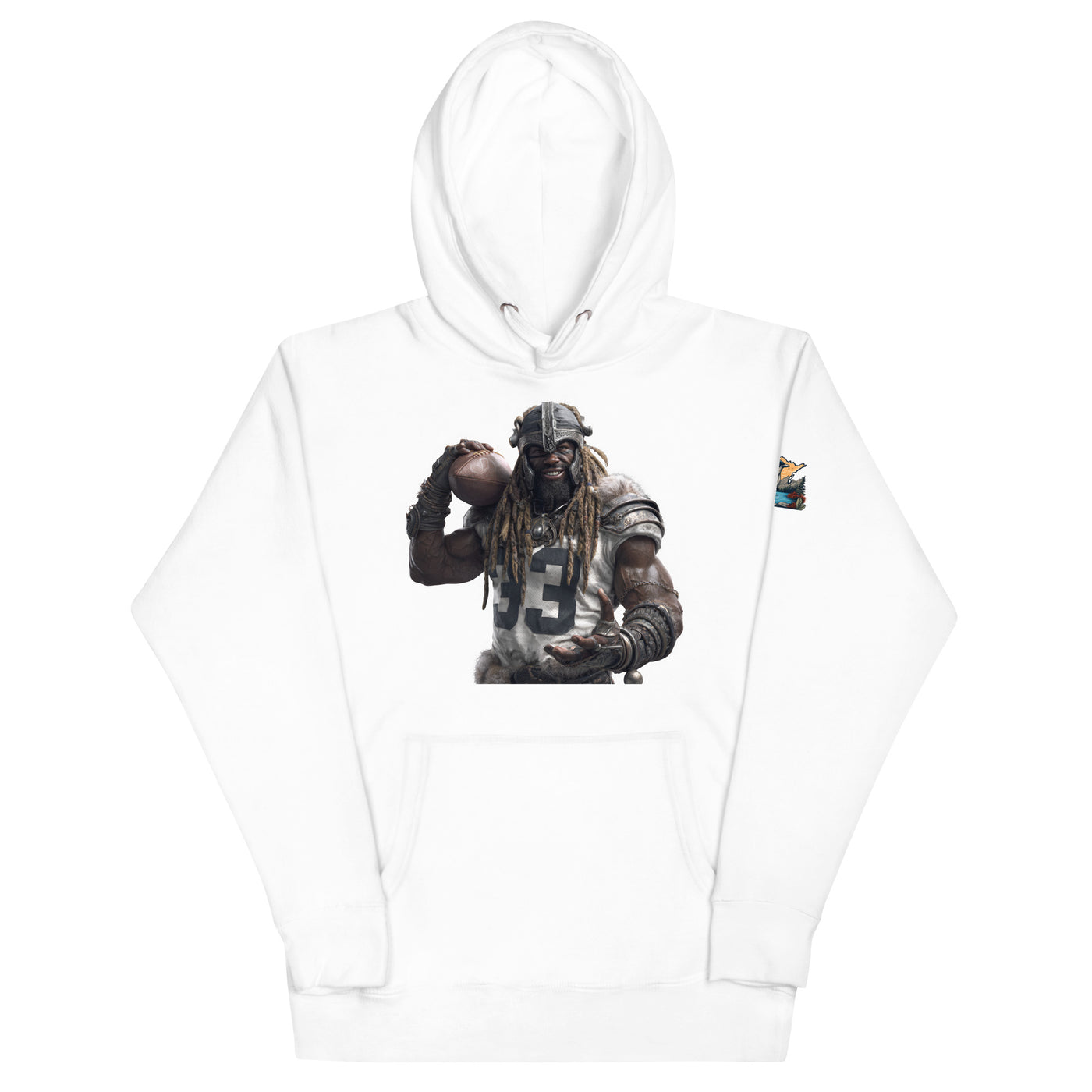 Viking 9 M Unisex Hoodie White