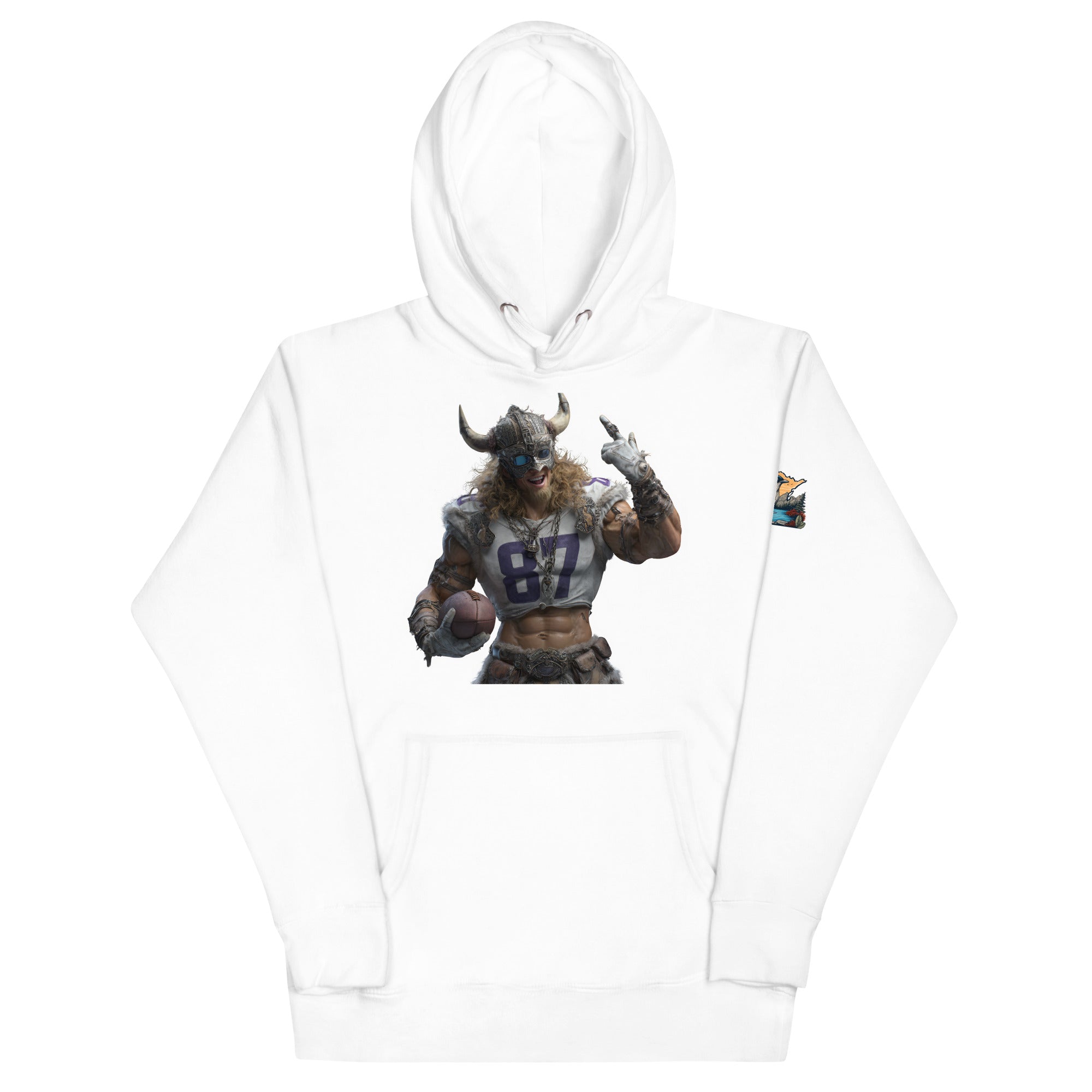 Viking 10 M Unisex Hoodie White