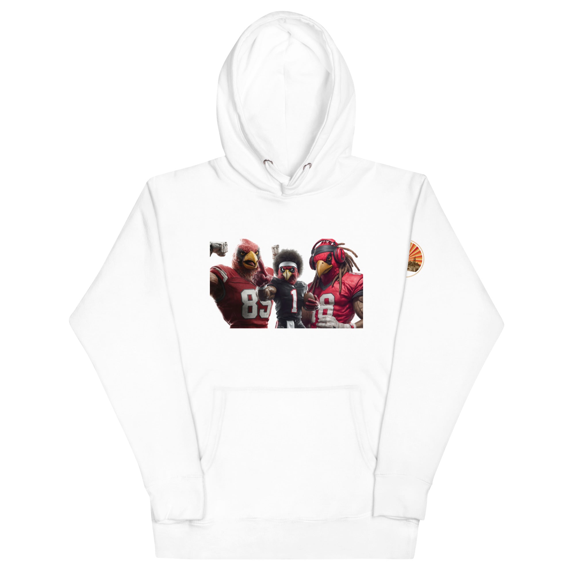 Cardinal 13 M Unisex Hoodie White