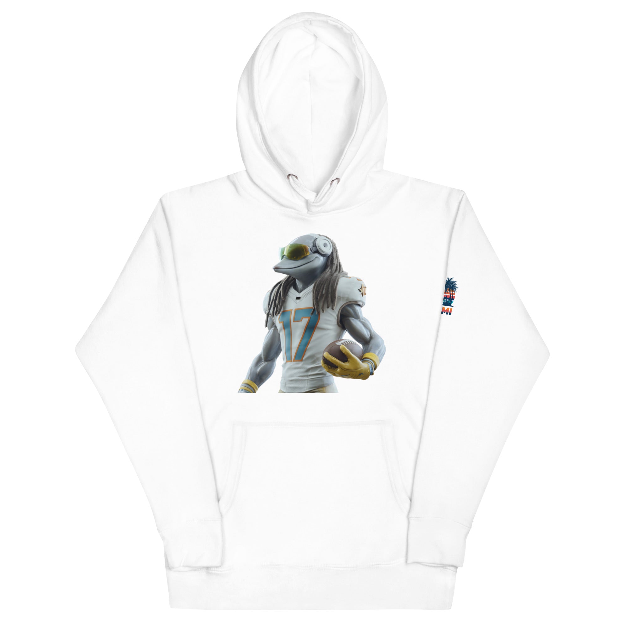 Dolphin 5 M Unisex Hoodie White