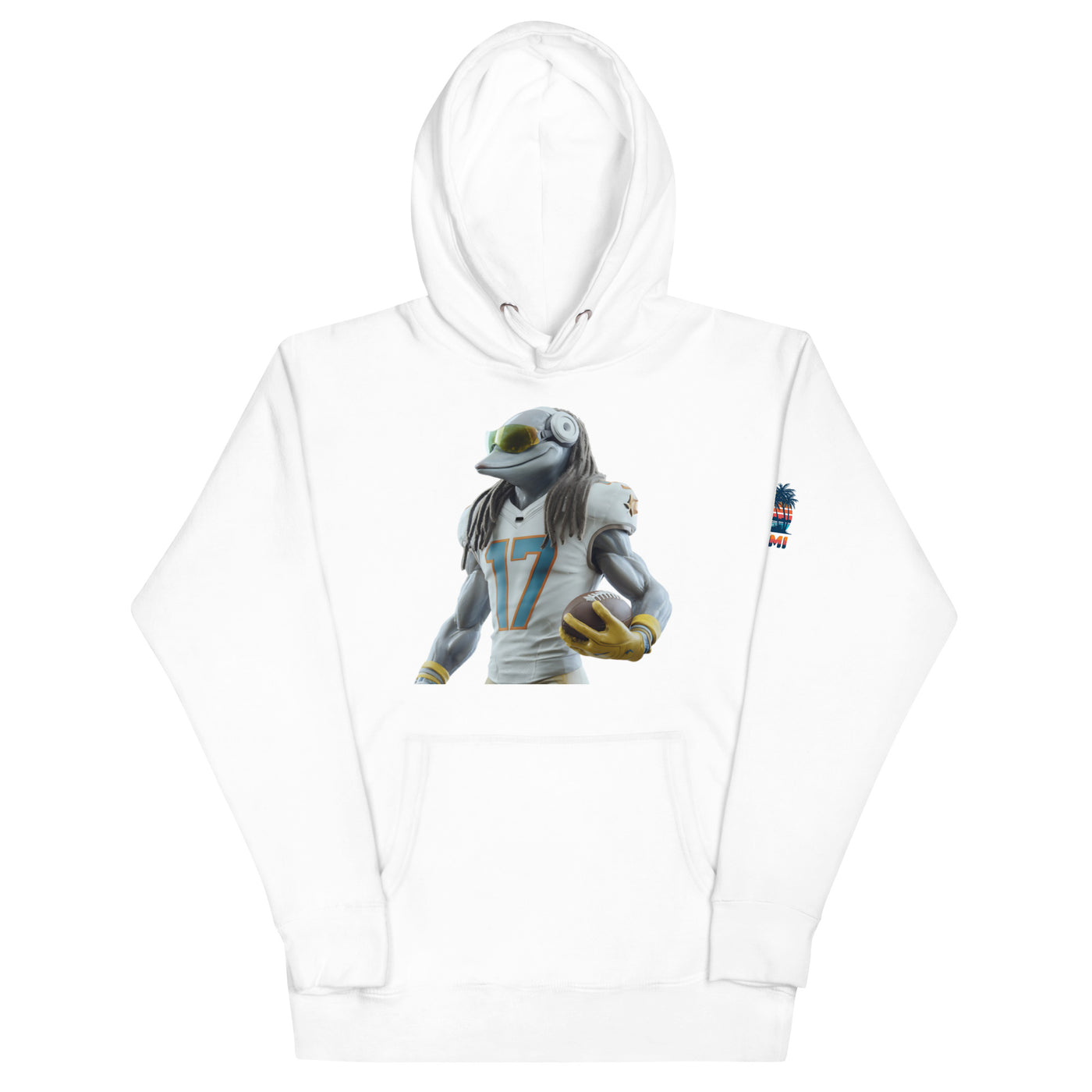 Dolphin 5 M Unisex Hoodie White