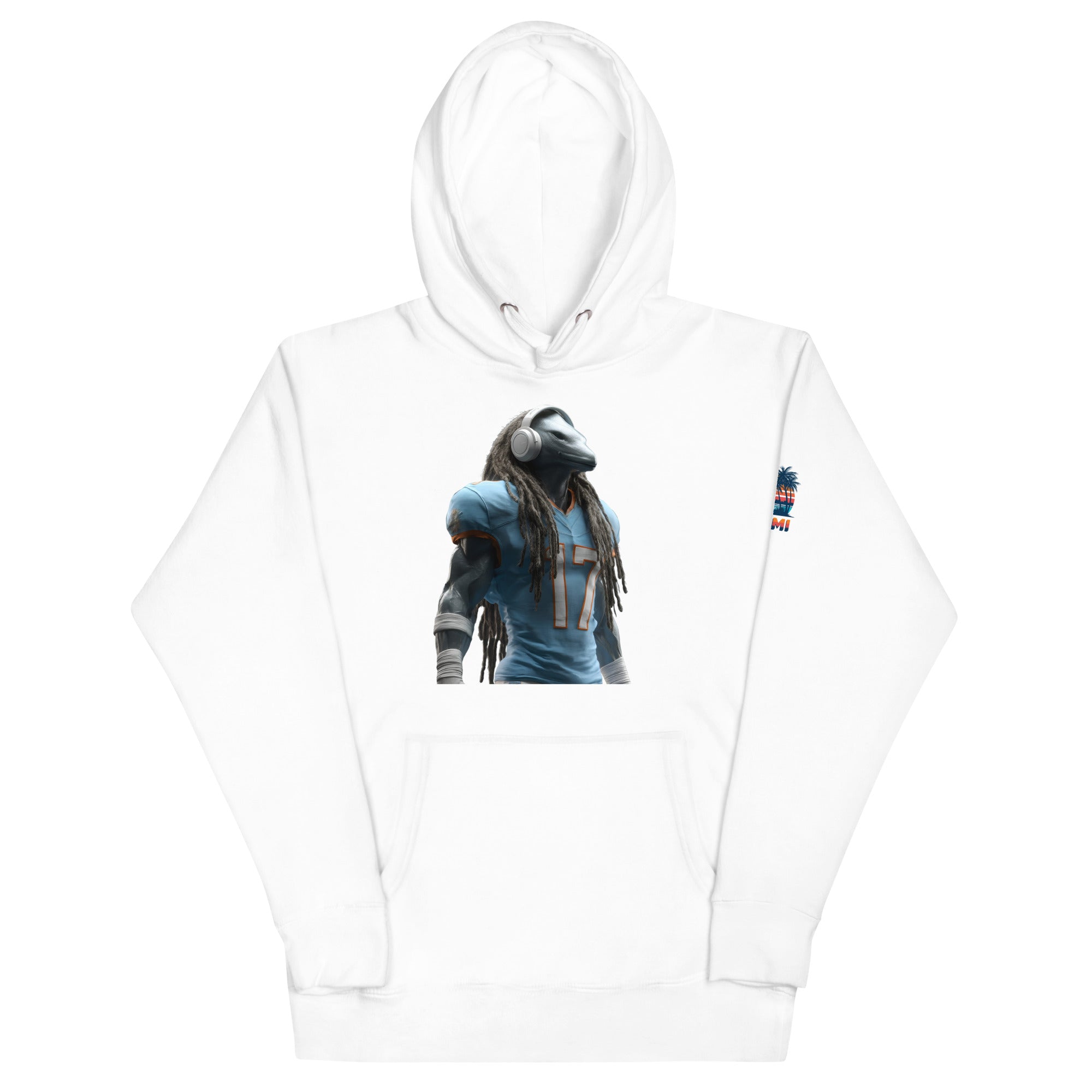 Dolphin 6 M Unisex Hoodie White