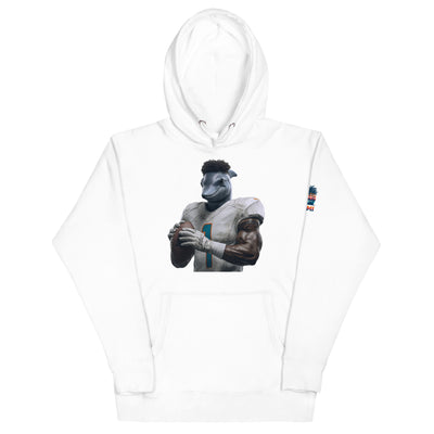Dolphin 7 M Unisex Hoodie White