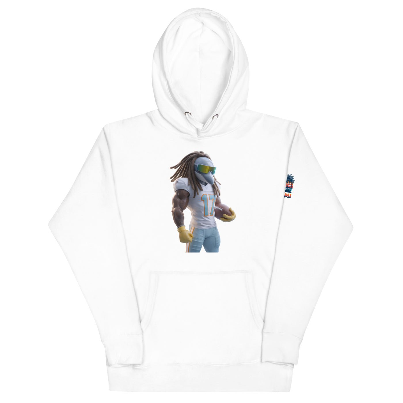 Dolphin 11 M Unisex Hoodie White
