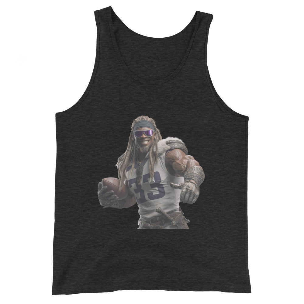Viking 8 M Men's Tank Top Charcoal-Black Triblend