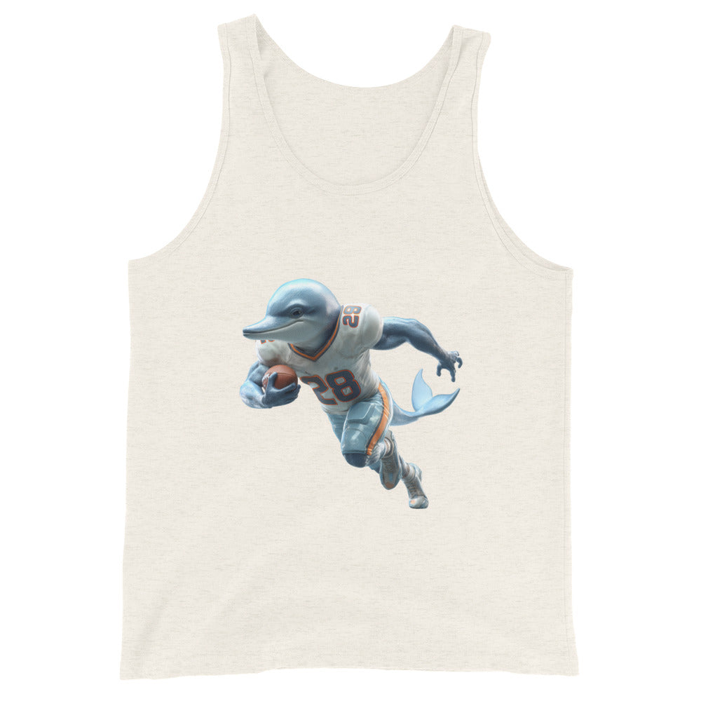 Dolphin 2 M Men's Tank Top Oatmeal Triblend
