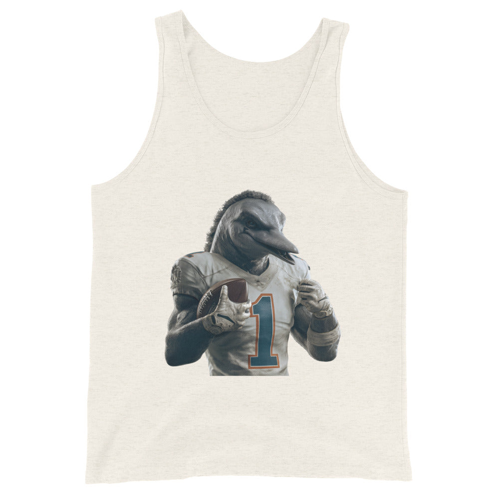 Dolphin 8 M Men's Tank Top Oatmeal Triblend
