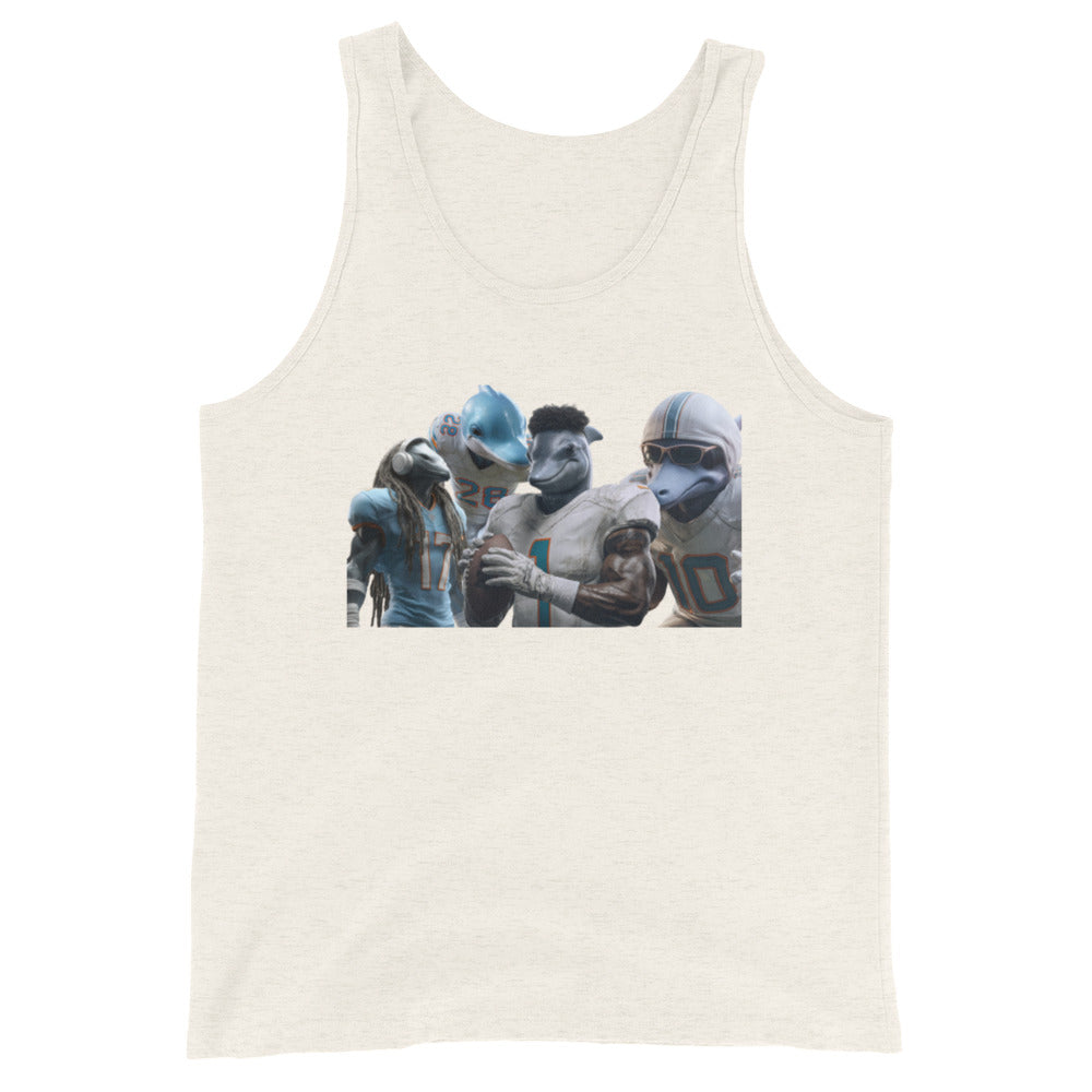 Dolphin 12 M Men's Tank Top Oatmeal Triblend