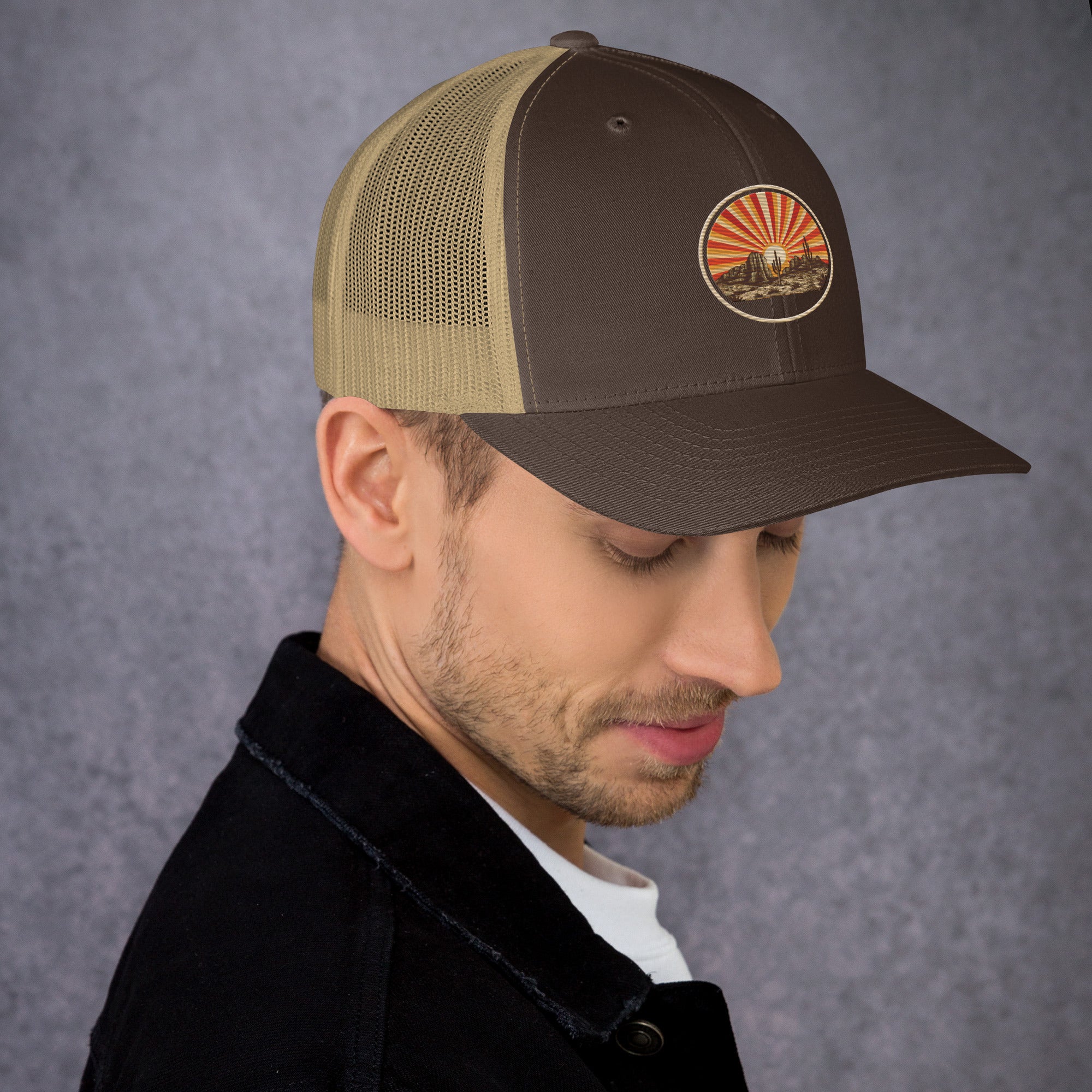 AZ Trucker Cap Brown Khaki