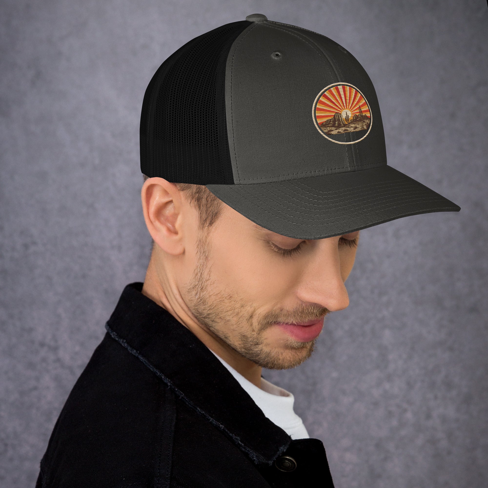 AZ Trucker Cap Charcoal Black