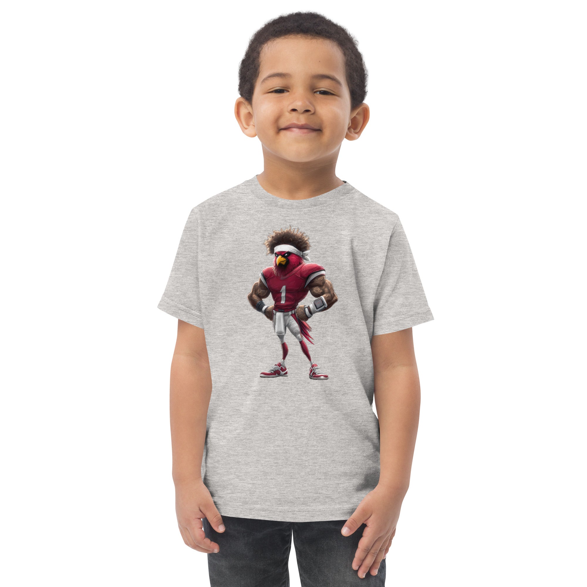 Cardinal 1 Kids Toddler jersey t-shirt Heather